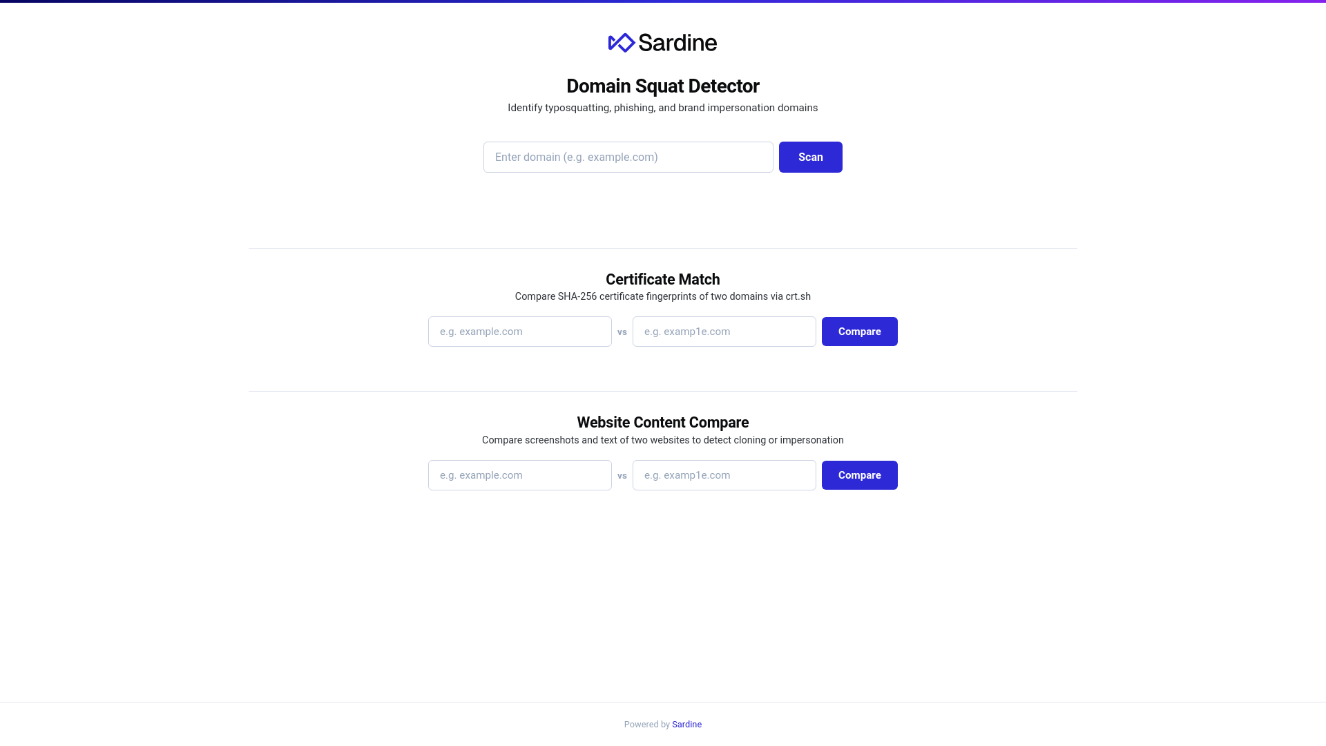 website screenshot of https://domainsquash.ai/