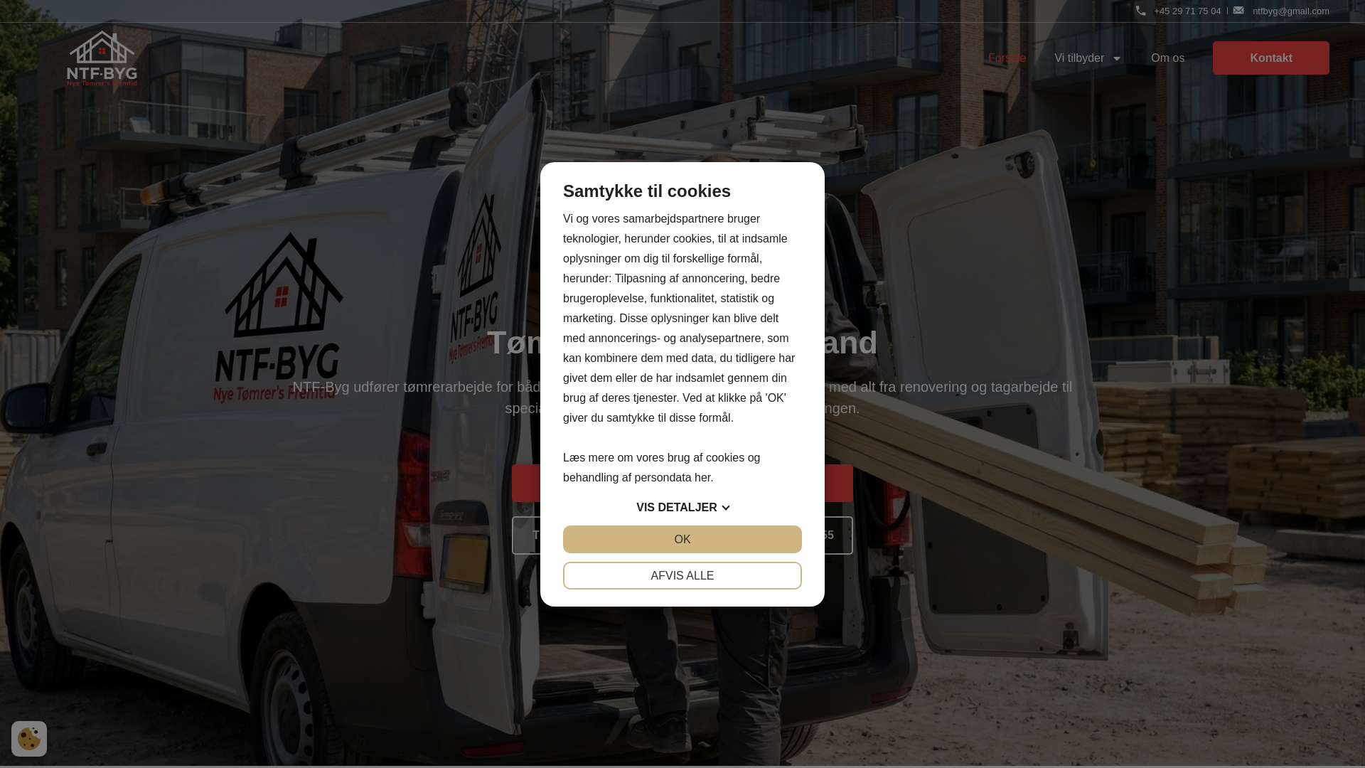 website screenshot of https://ntfbyg.dk/