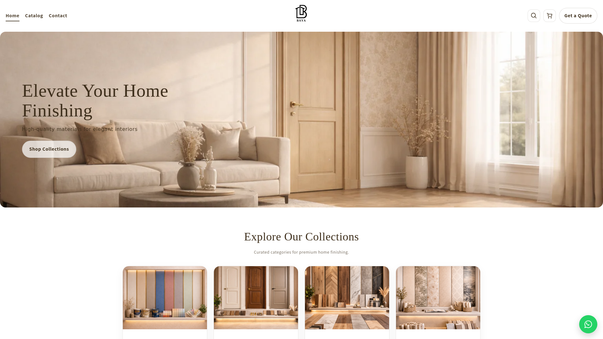 website screenshot of https://bayastoreeg.com/