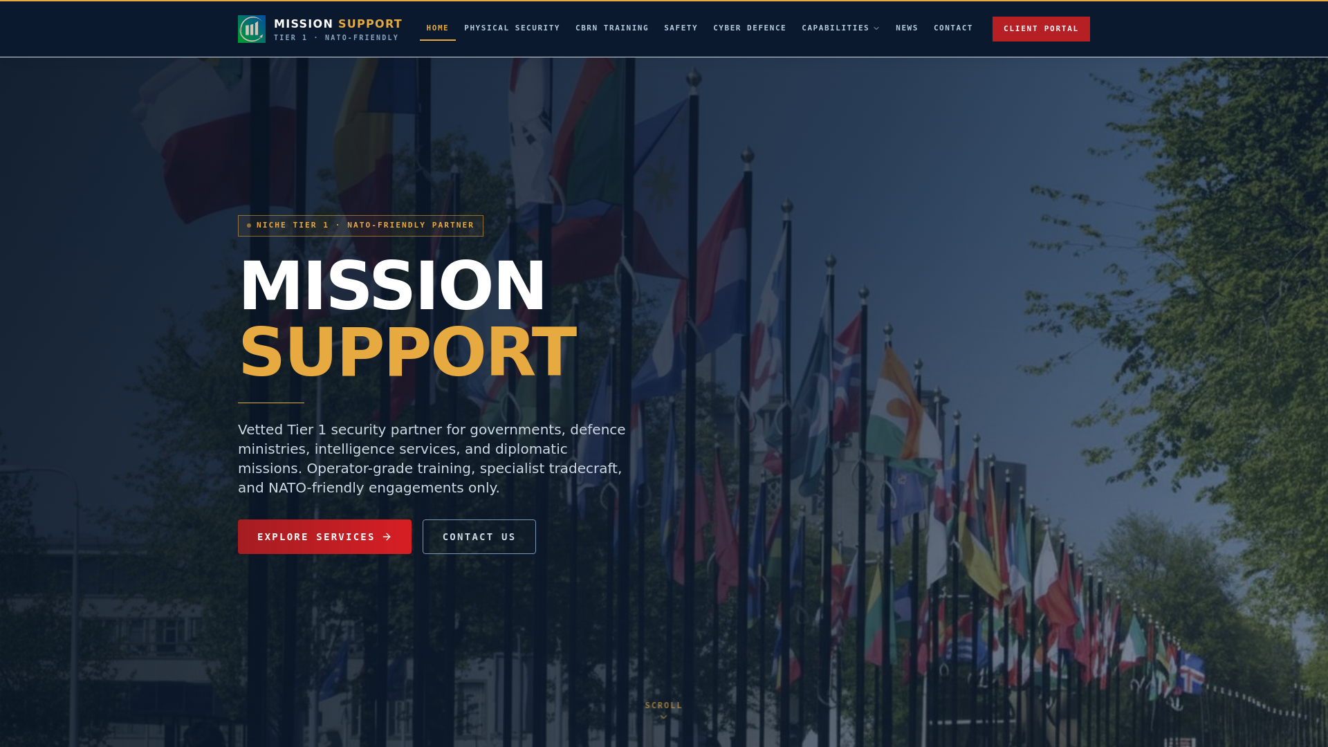 website screenshot of https://military-mission-support.pages.dev/