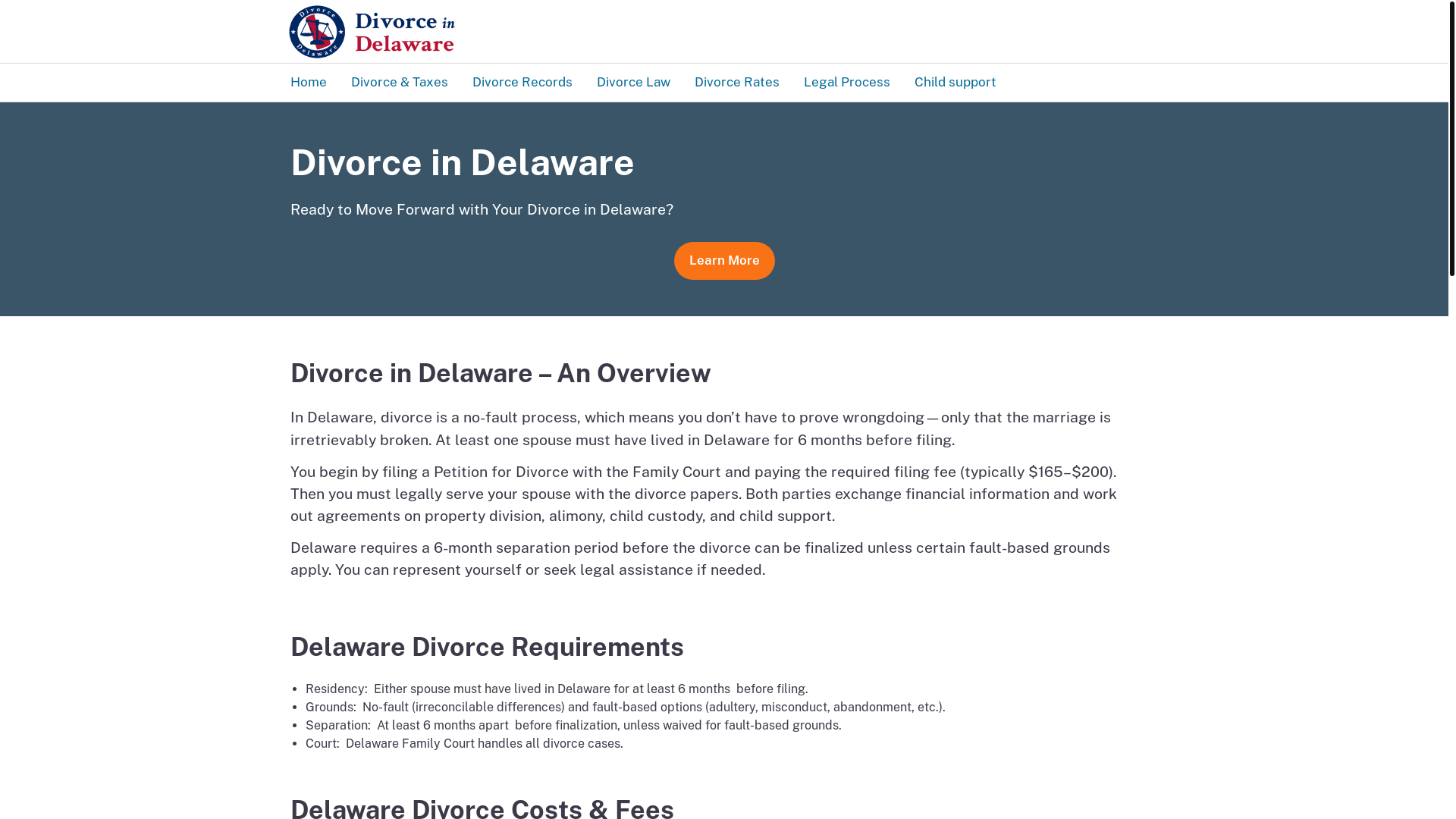 website screenshot of https://divorcede.pages.dev/