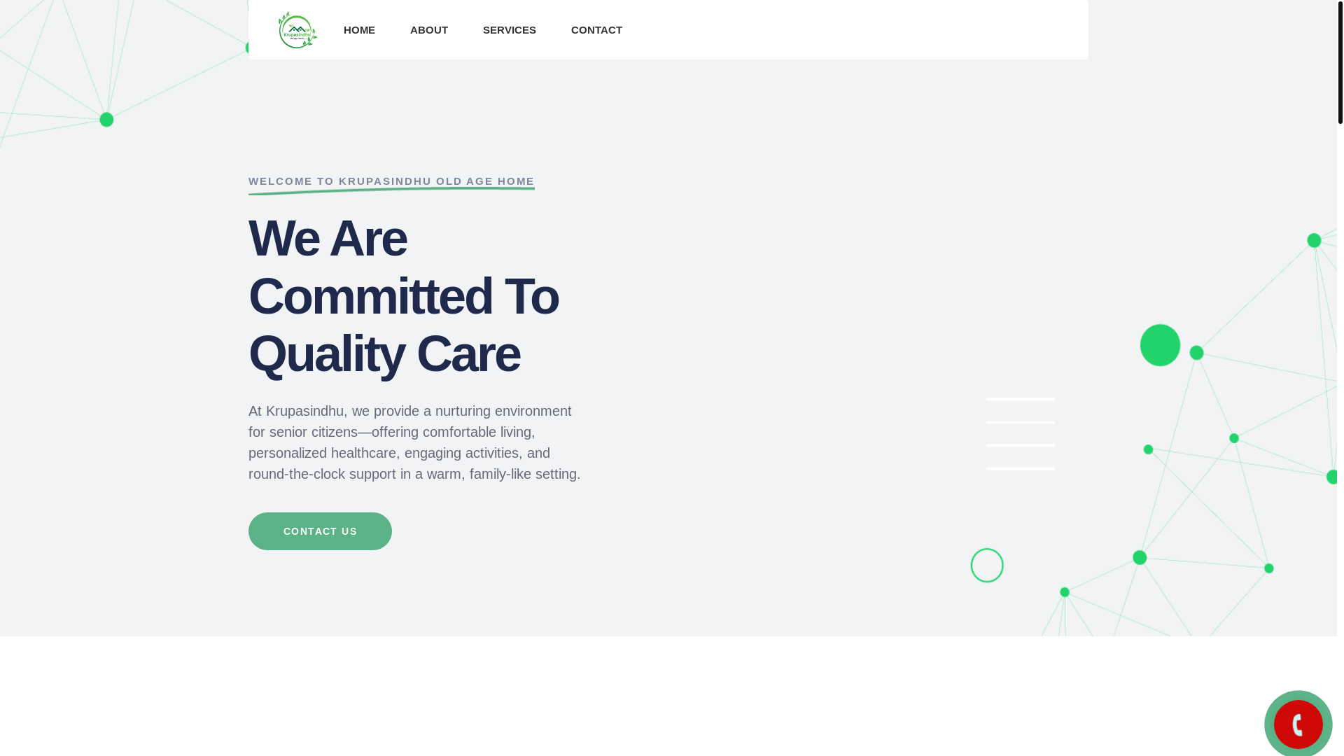 website screenshot of https://krupasindhuoldagehome.com/