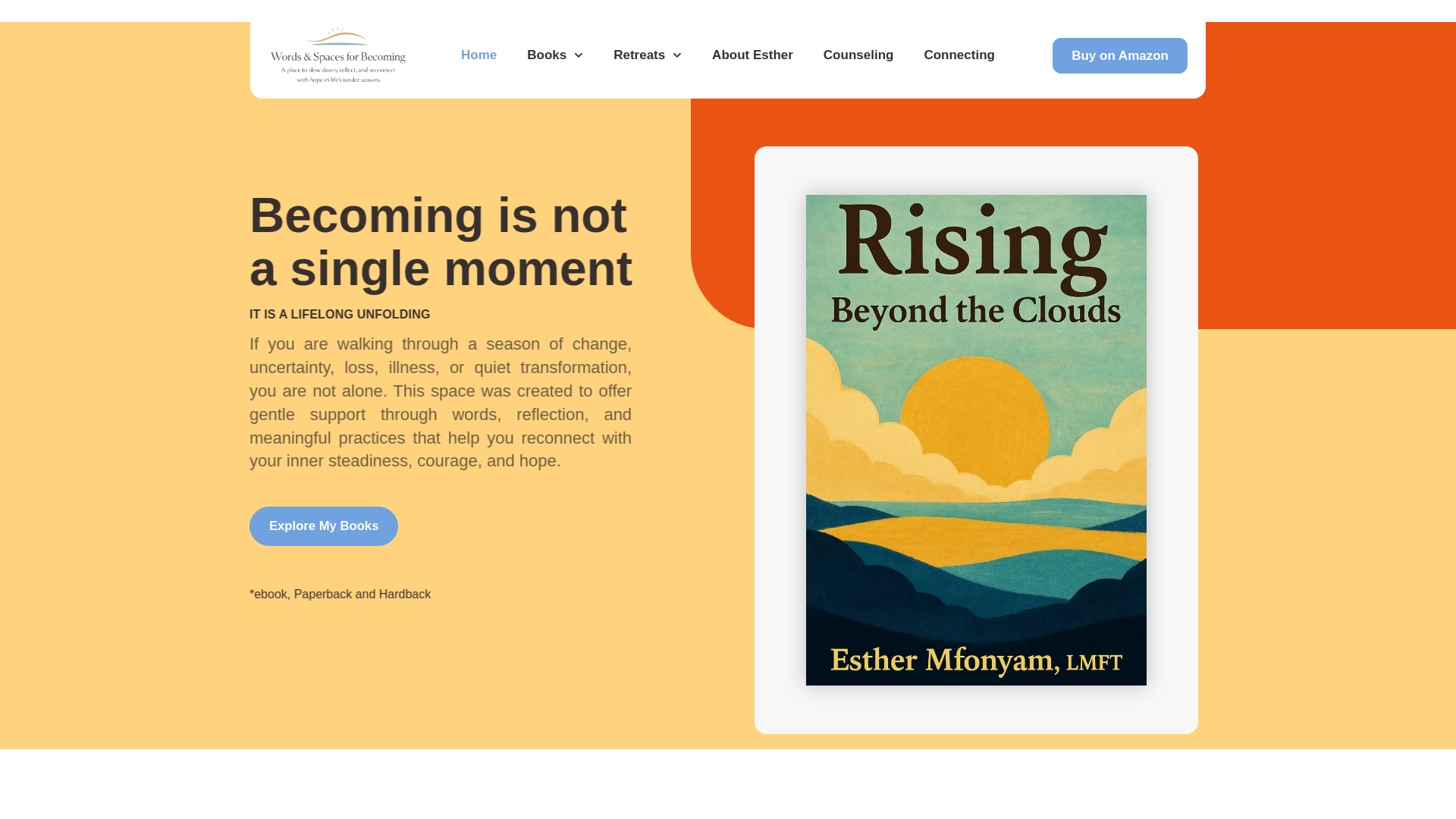 website screenshot of https://wordsandspaces.org/