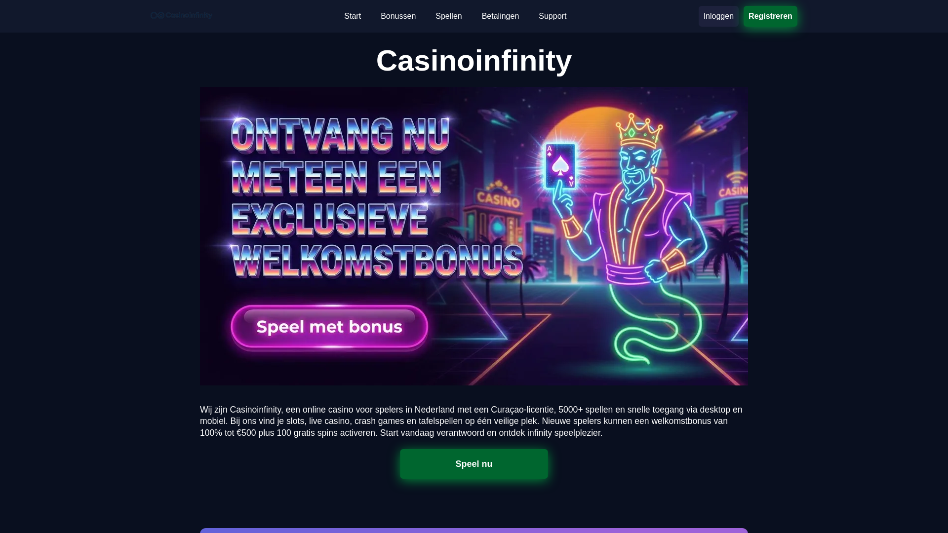 website screenshot of https://casinoinfinity-com-nl-68466.pages.dev/
