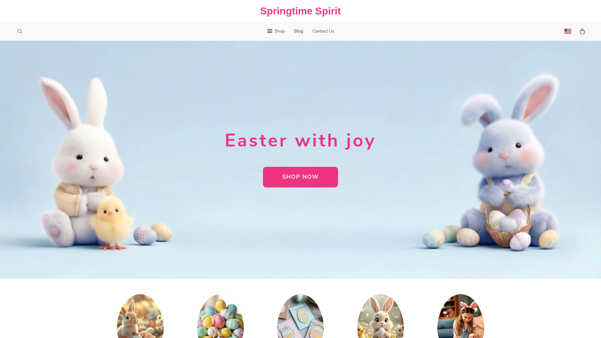 website screenshot of https://springtimespirit.shop