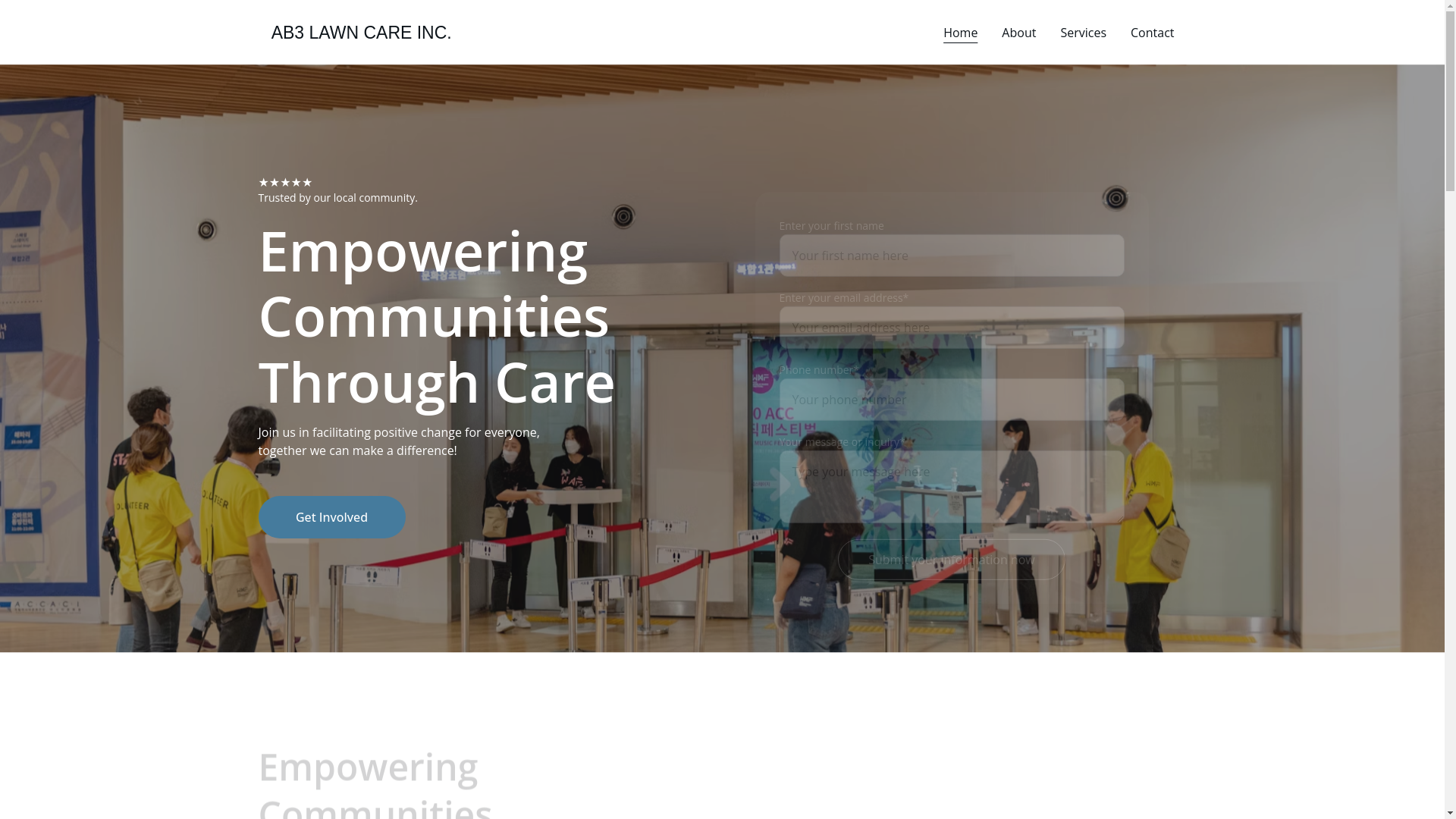 website screenshot of https://ab3lawncare.site/