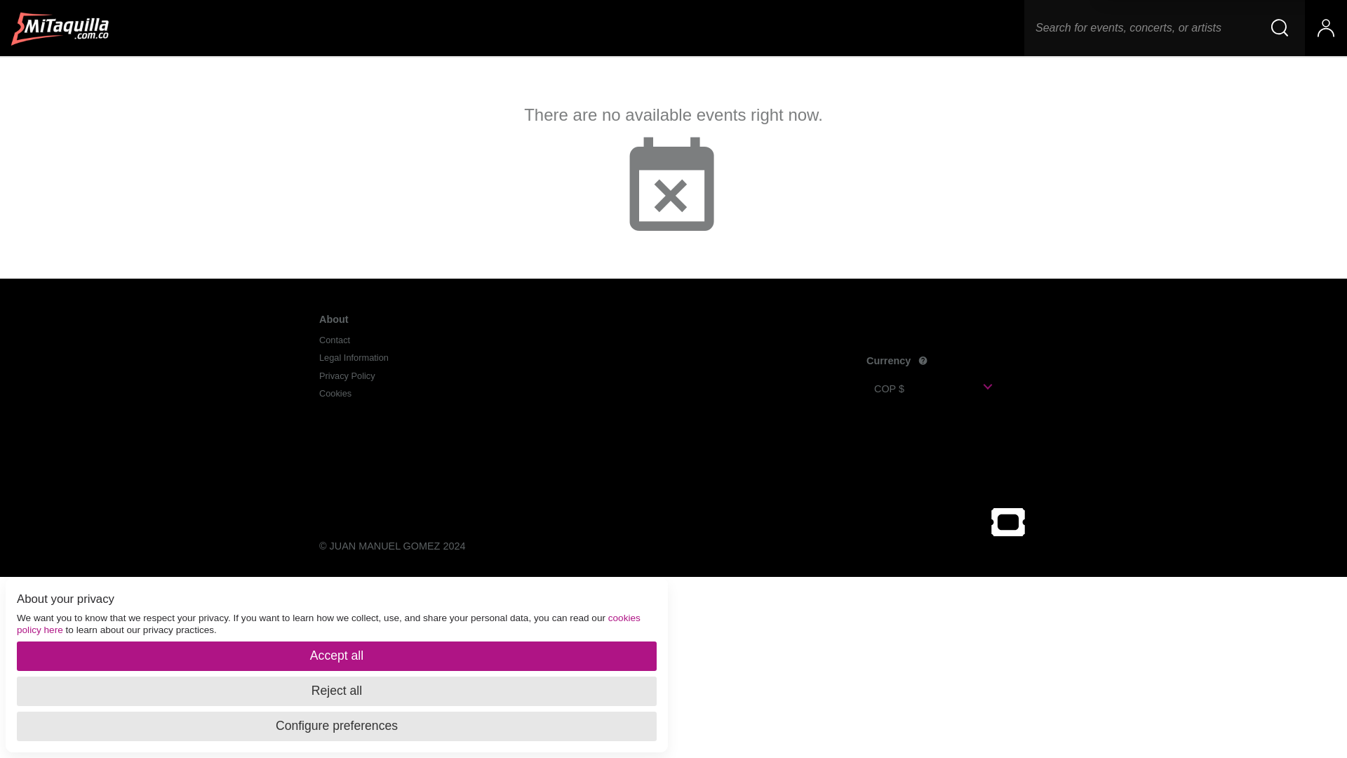 website screenshot of https://ventas.mitaquilla.vip