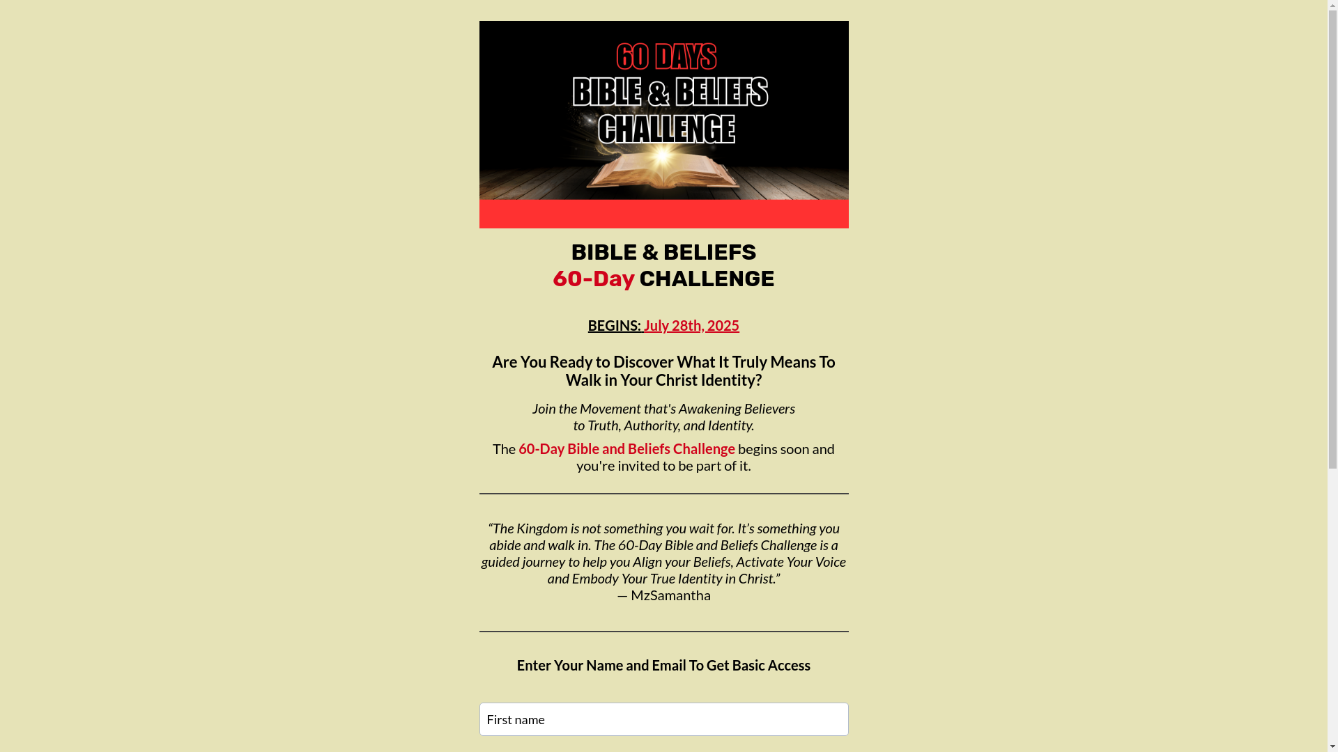 website screenshot of https://bibleandbeliefs.com/