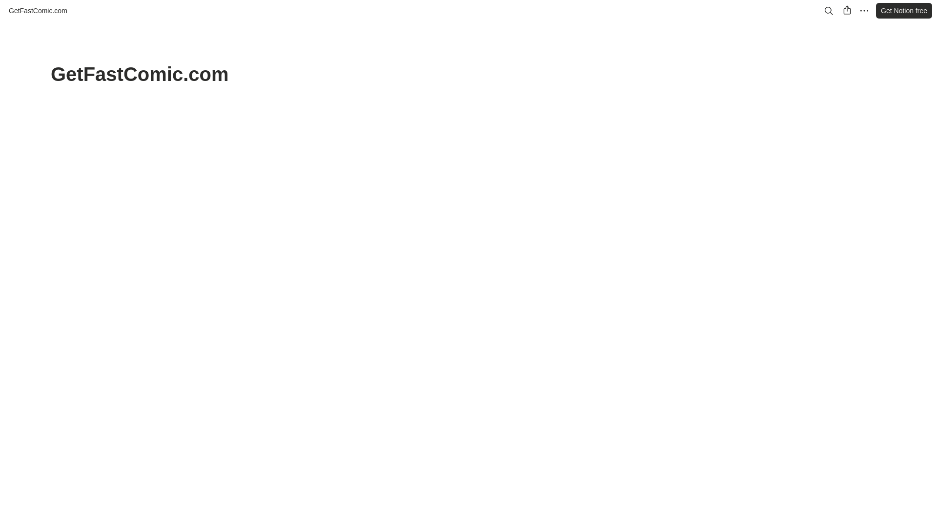 website screenshot of https://getfastcomic.com/