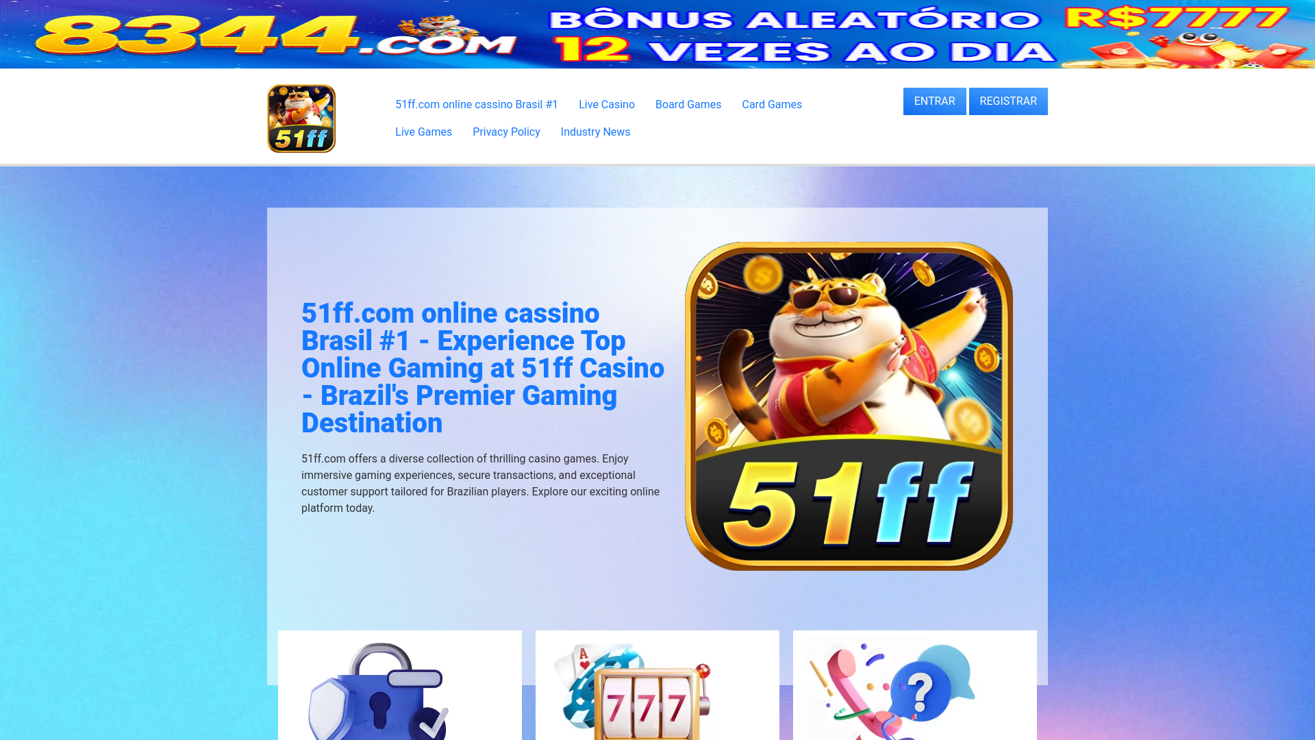 website screenshot of https://fb51ff.com/