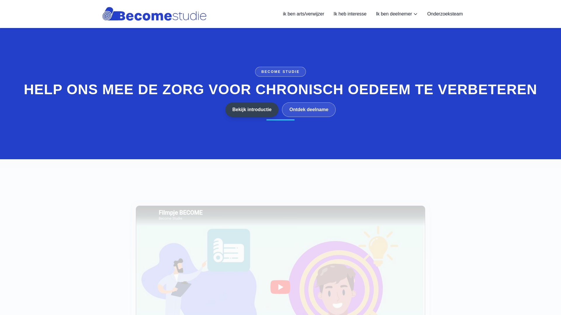 website screenshot of https://become-studie.be