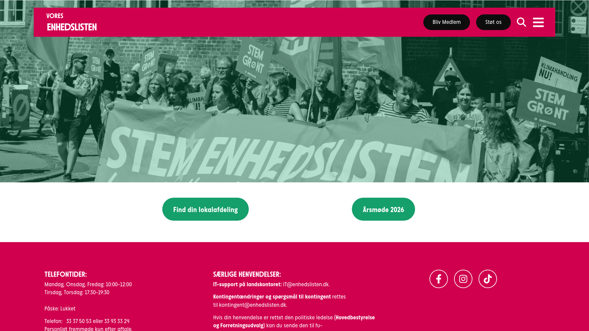 website screenshot of https://xn--partisttte-6cb.dk