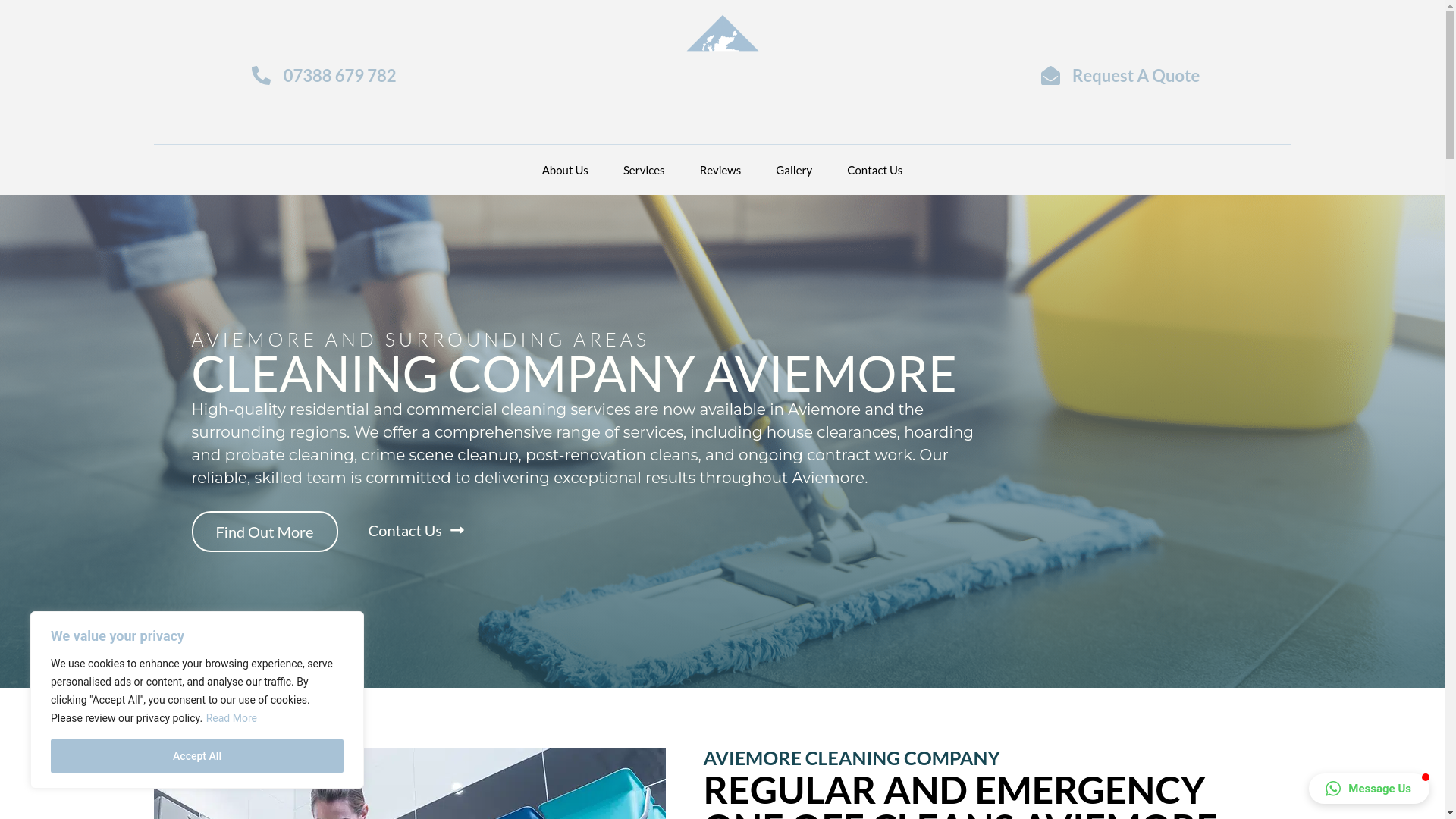 website screenshot of https://cleaningcompanyballater.co.uk/