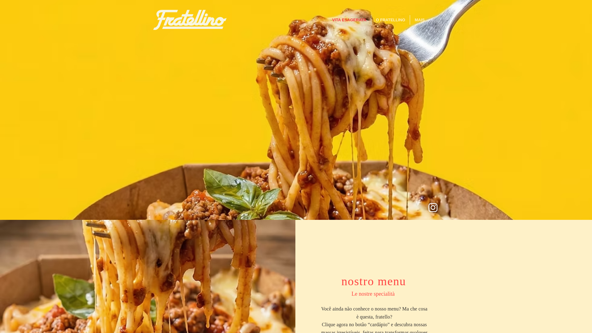 website screenshot of https://fratellino.com.br/