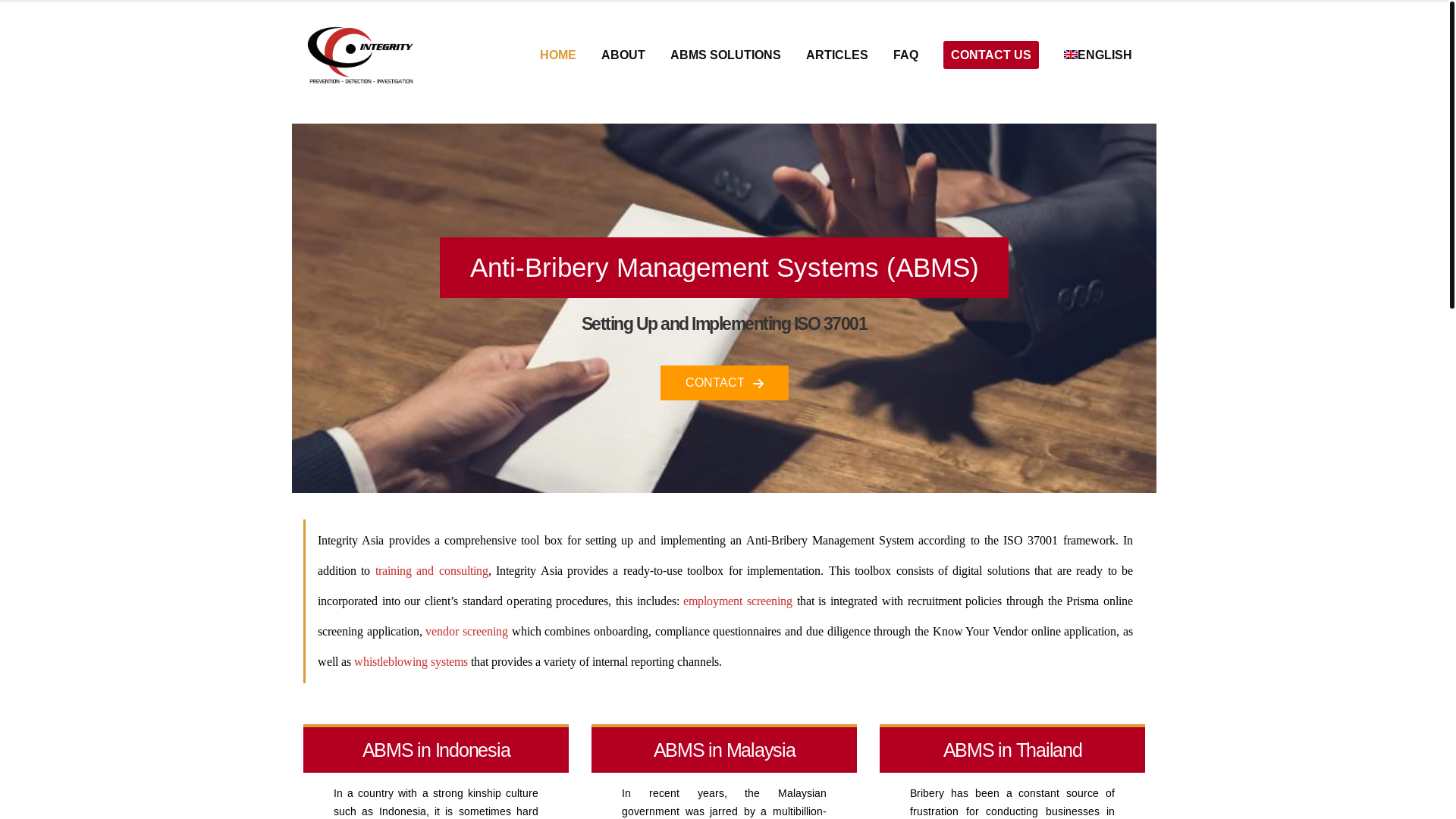website screenshot of https://www.abms.asia/
