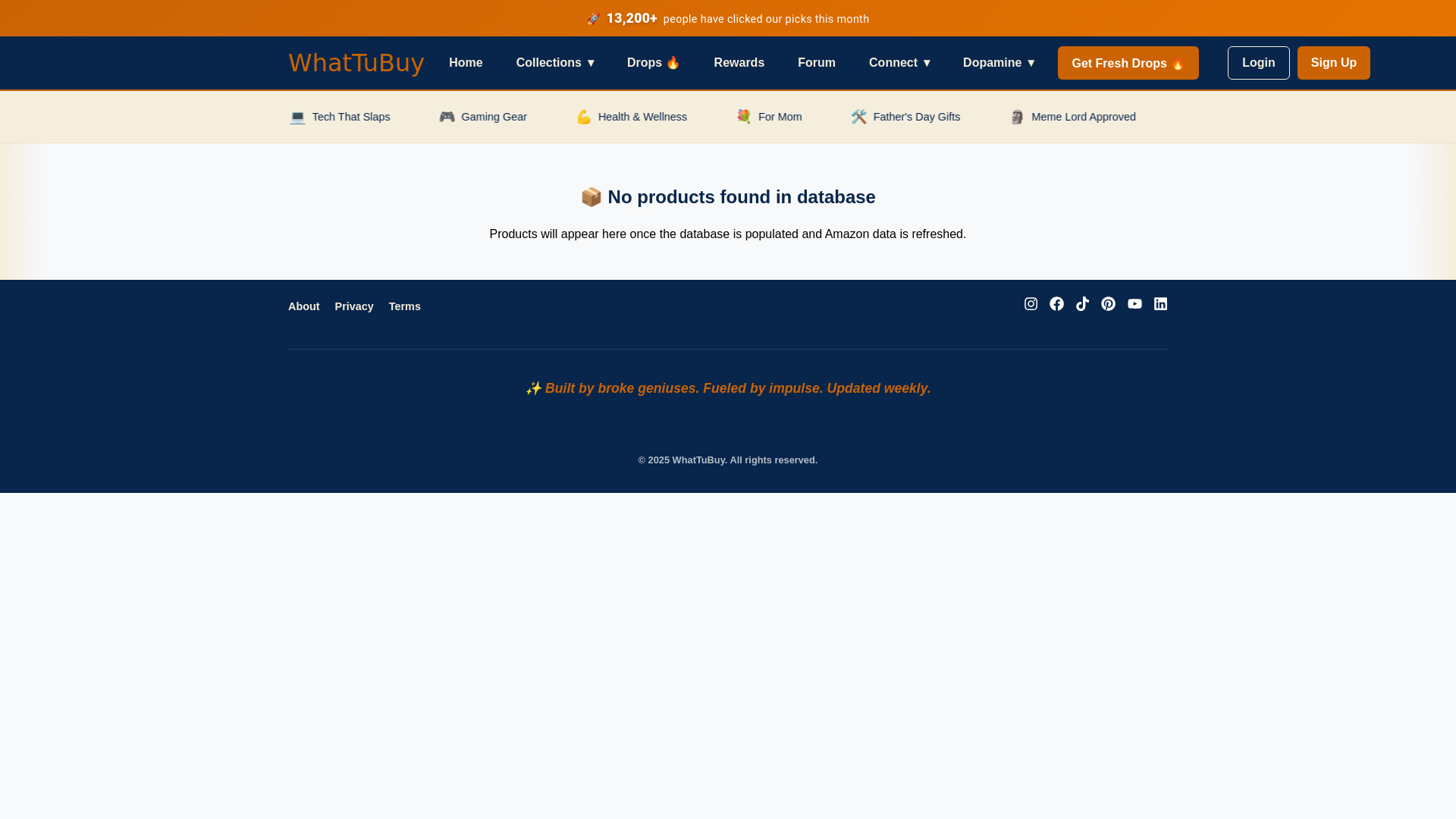 website screenshot of https://whattubuy-frontend.pages.dev/