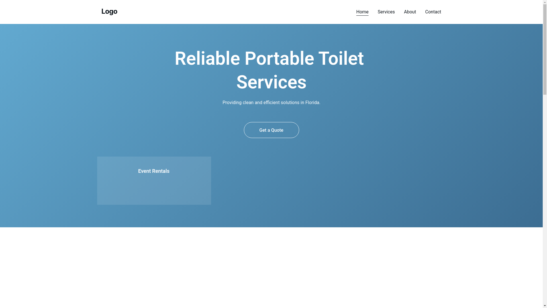 website screenshot of https://portagecovepropertiesportabletoilets.shop/