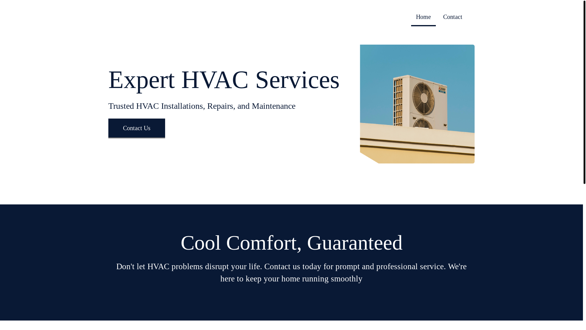 website screenshot of https://elevationair-llc.com/