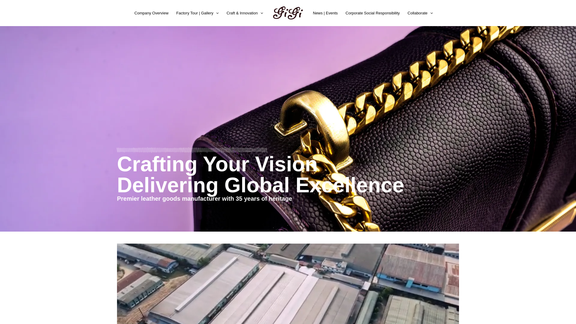 website screenshot of https://gigileathergoods.com/