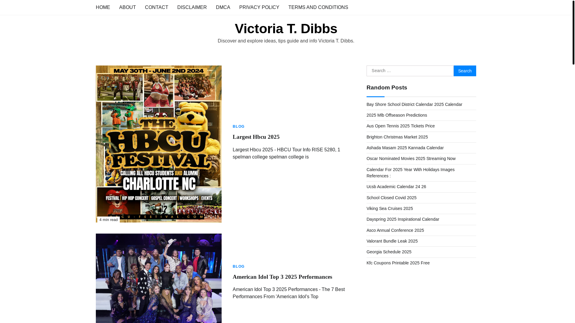 website screenshot of https://victoriatdibbs.pages.dev/