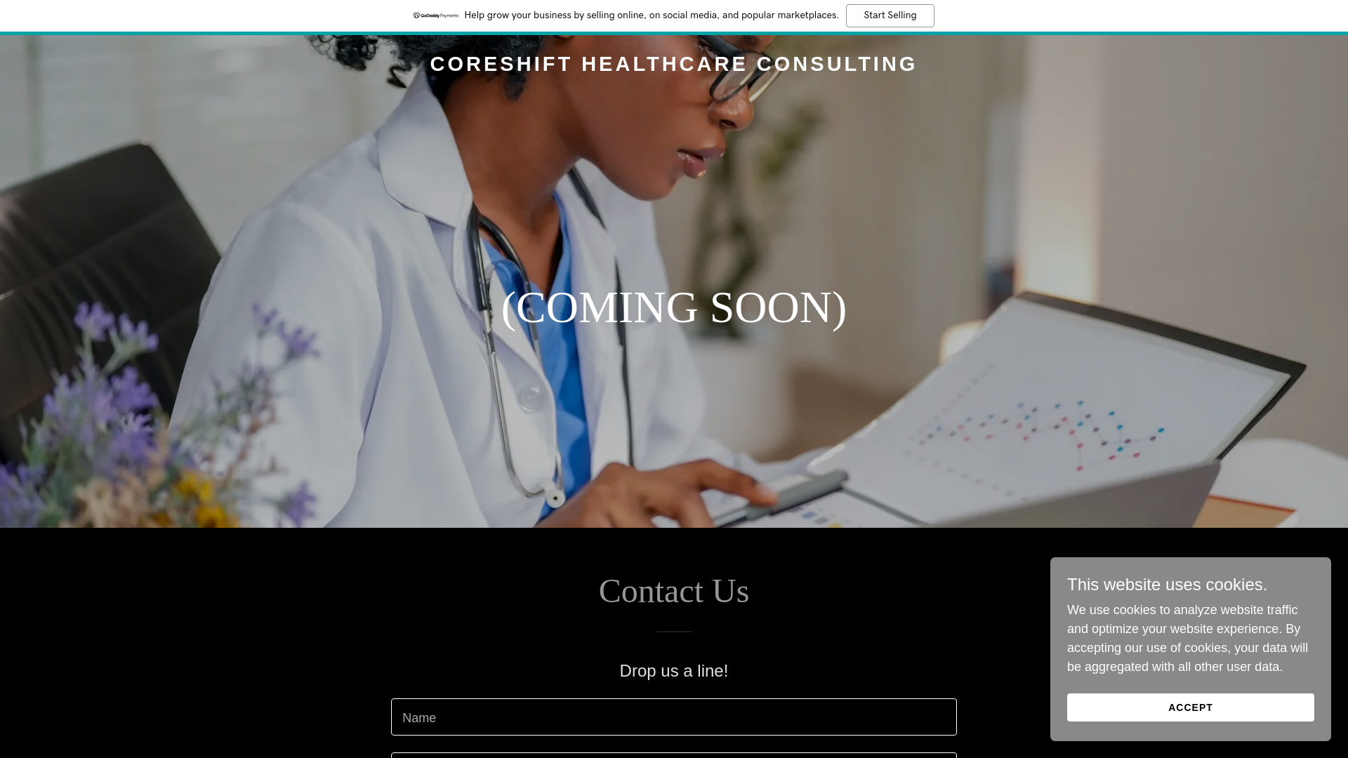 website screenshot of https://coreshifthealthcareconsulting.ca/