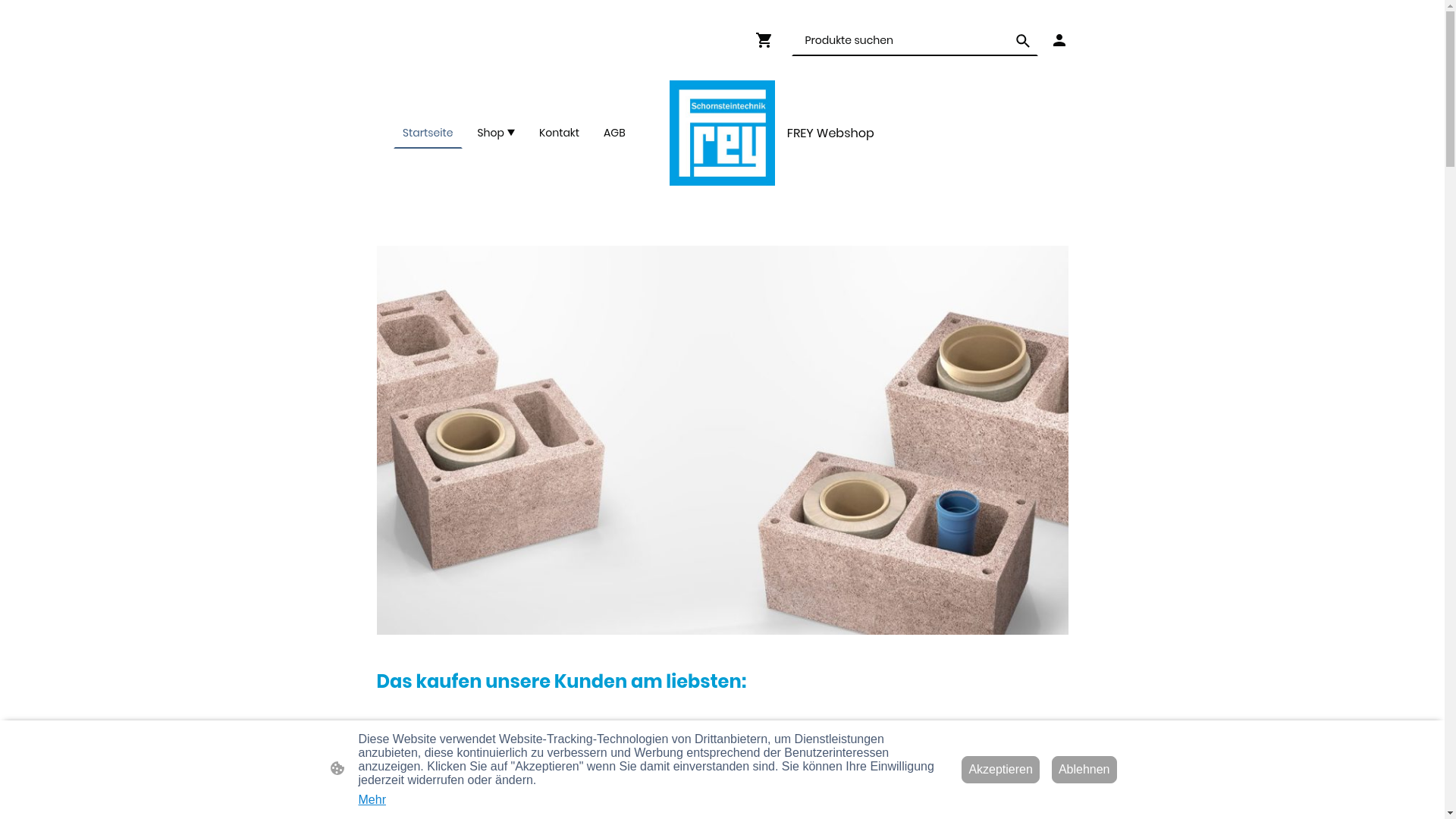 website screenshot of https://freyschornsteine.shop/