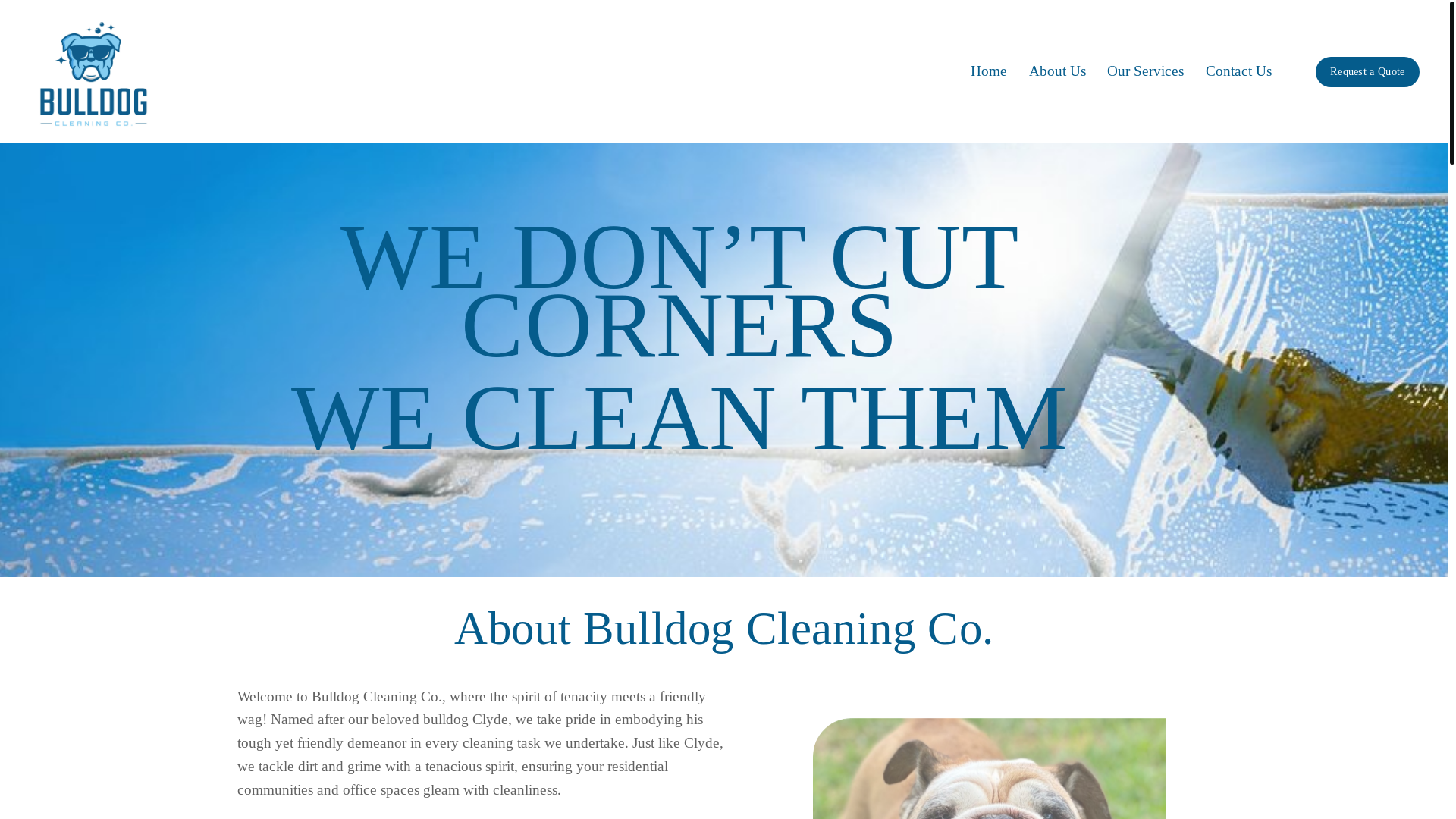 website screenshot of https://bulldogfacilitycare.com/