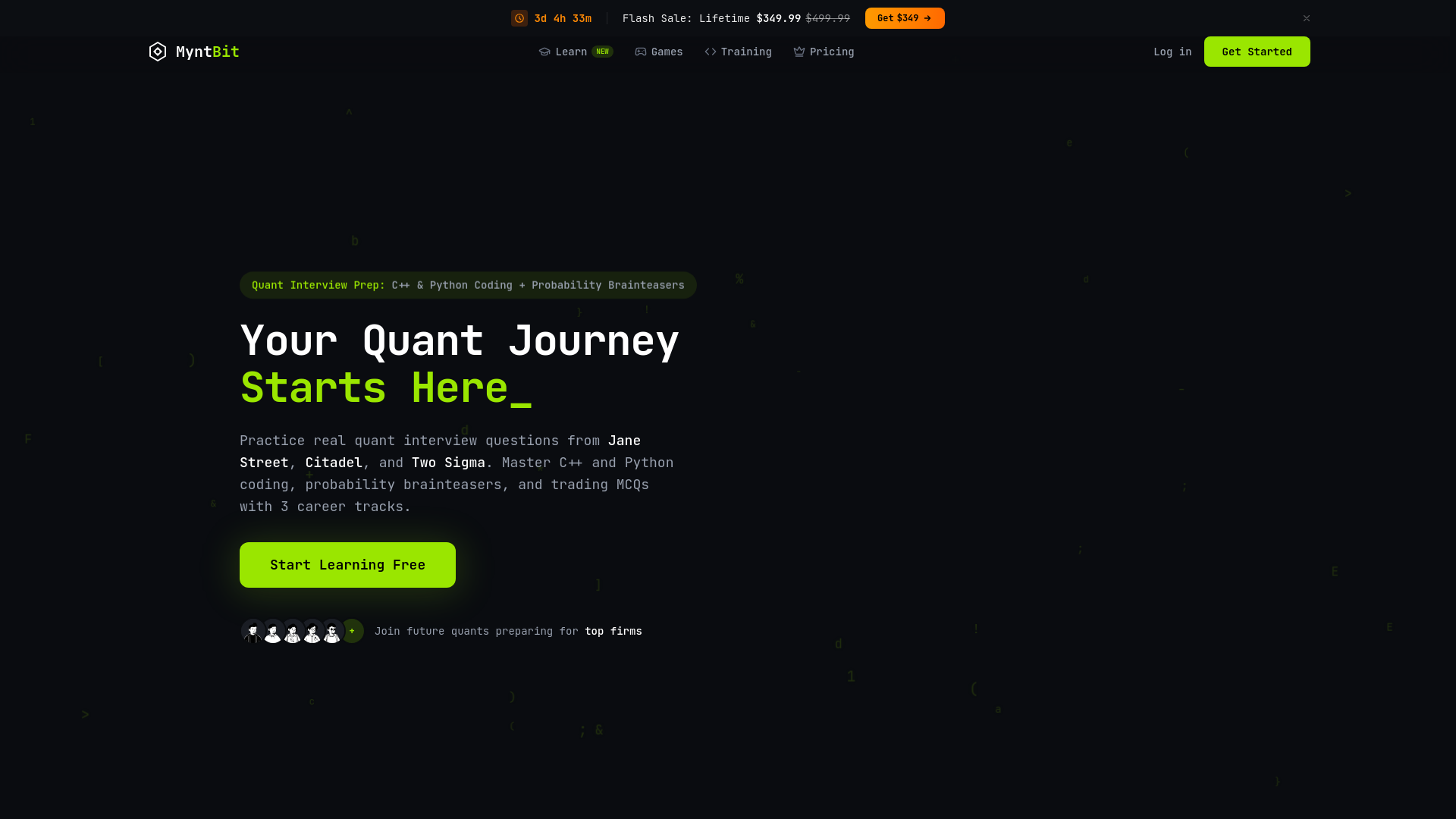 website screenshot of https://myntbit.com/