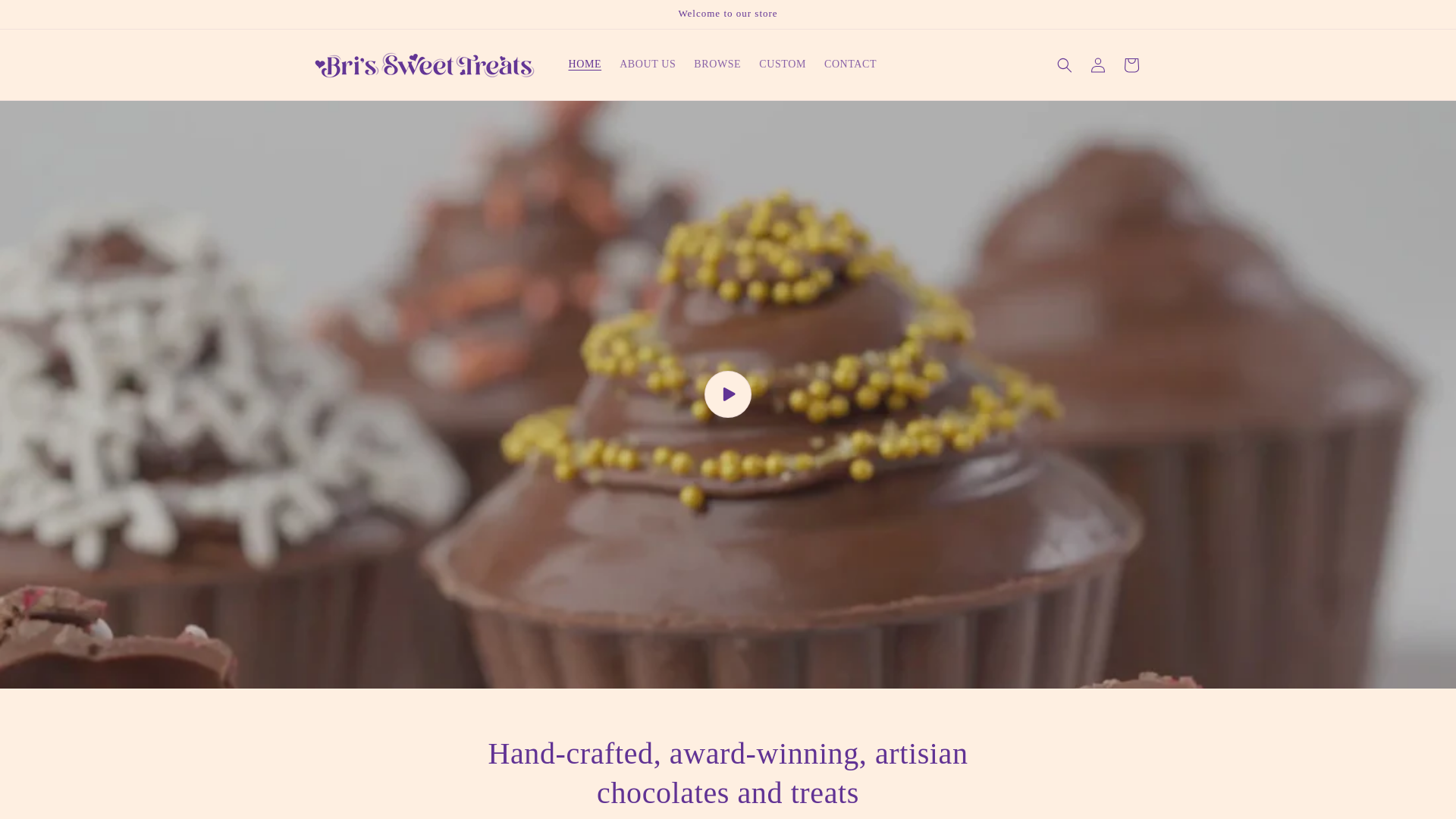 website screenshot of https://bstsweets.com