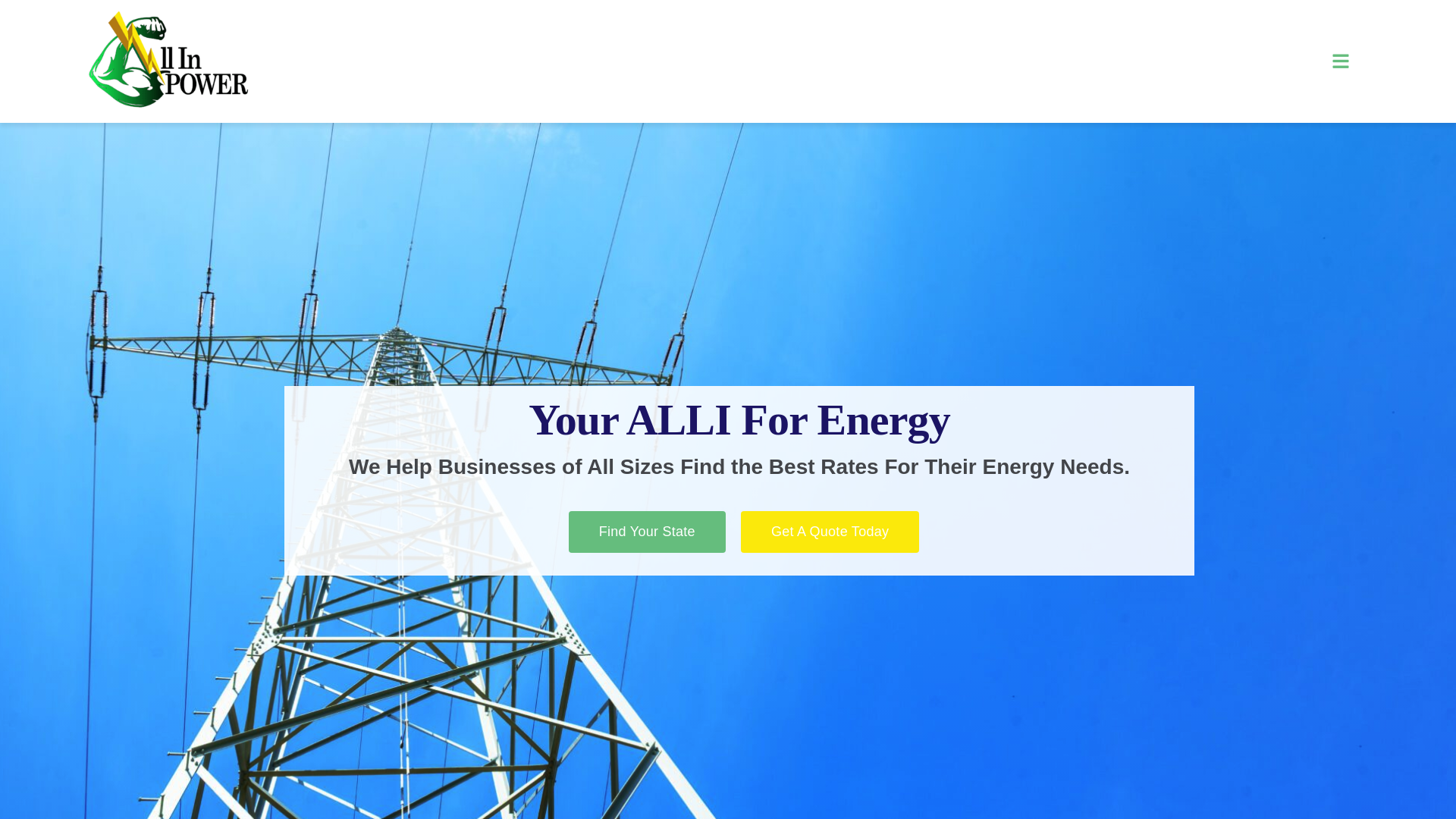 website screenshot of https://allipower.net/