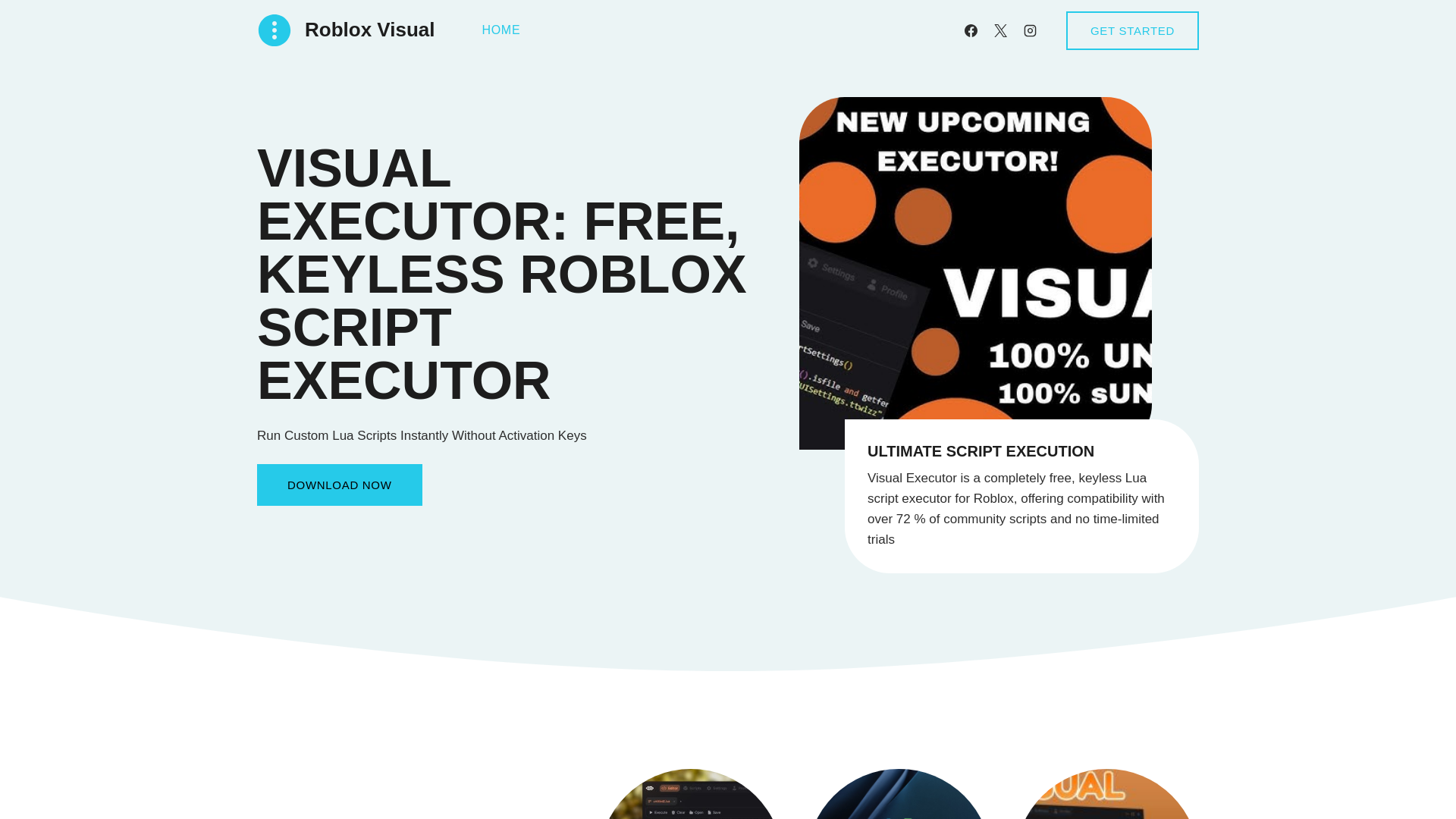 website screenshot of https://getvisual.app/