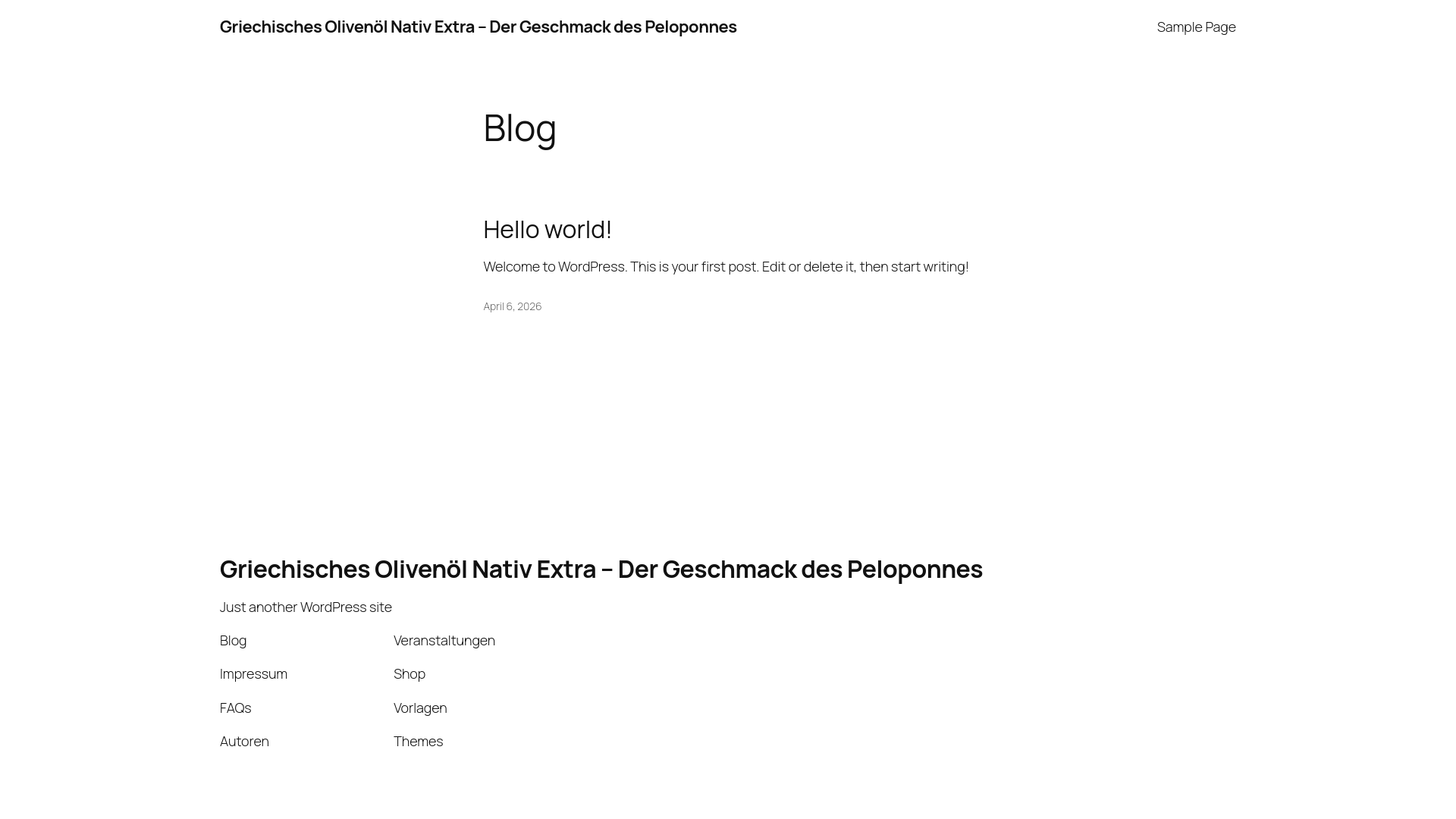 website screenshot of https://koroneiki-ilia.de/