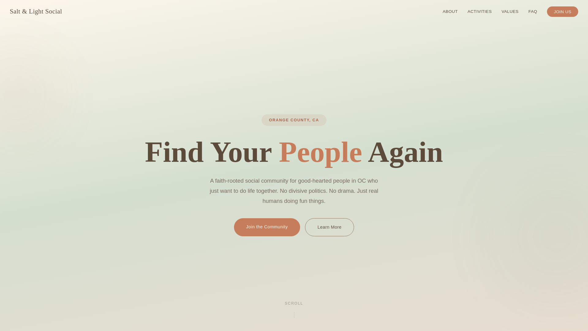 website screenshot of https://saltandlight.social/