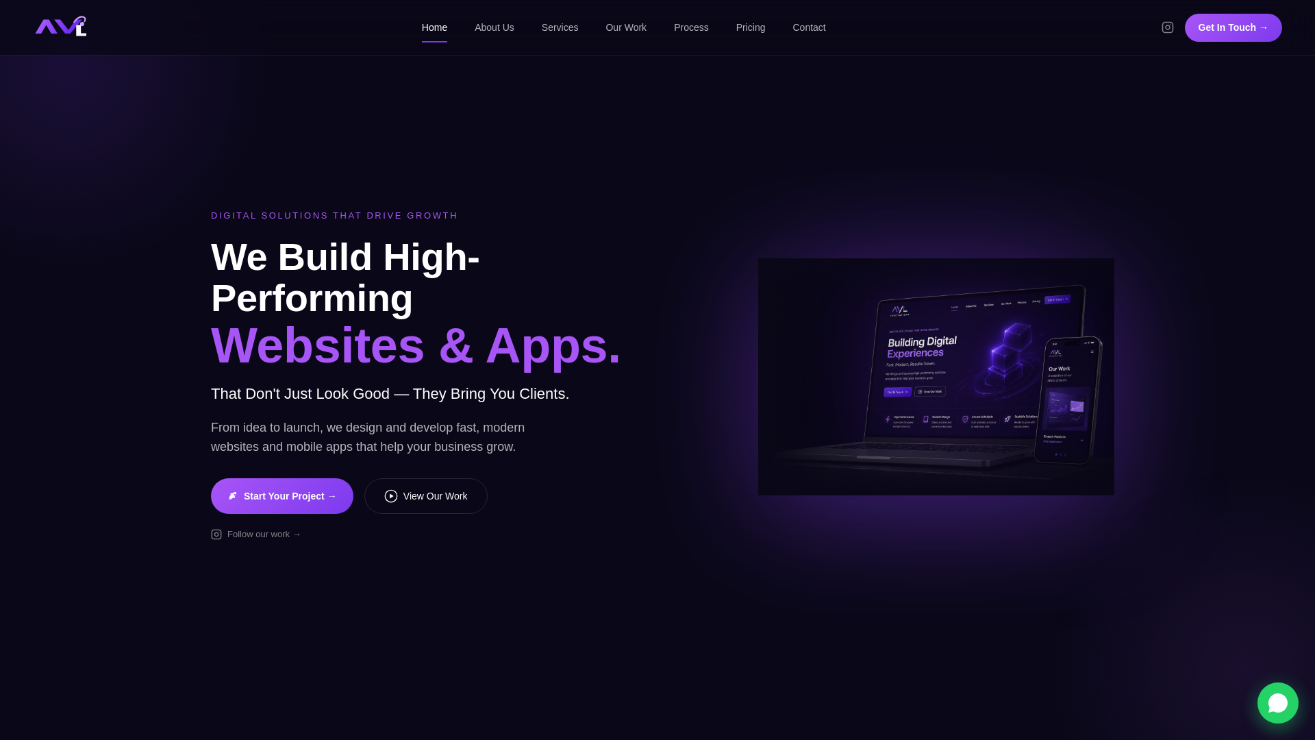 website screenshot of https://avlinnovation.com/