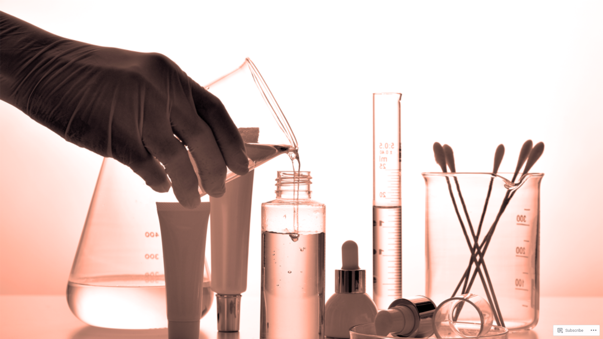 website screenshot of https://chemistryandcosmetics.com/