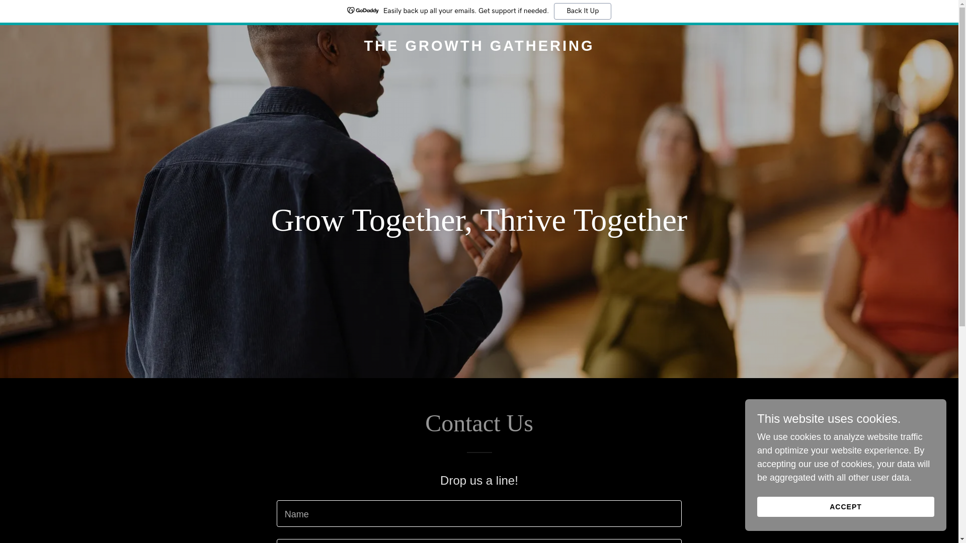 website screenshot of https://thegrowthgathering.org/