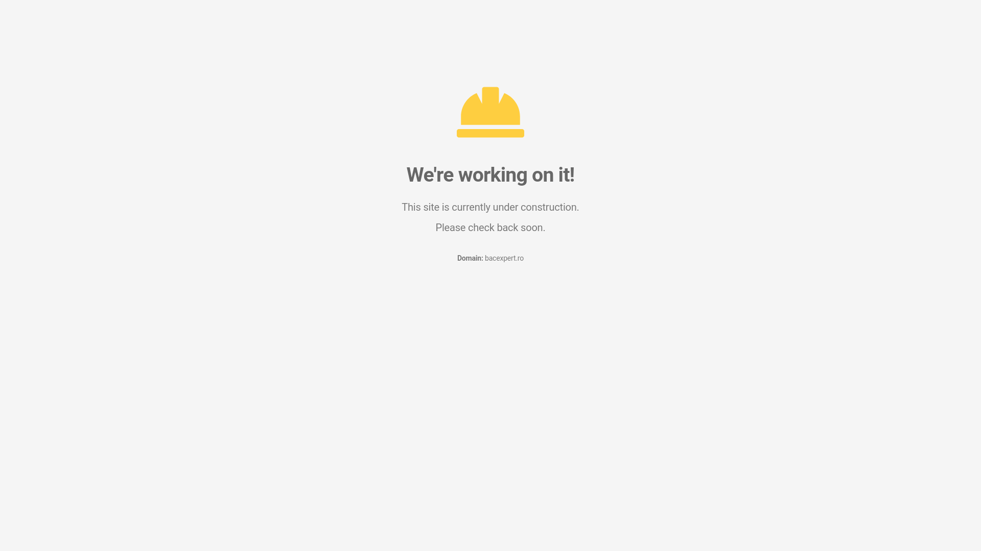 website screenshot of https://bacexpert.ro/