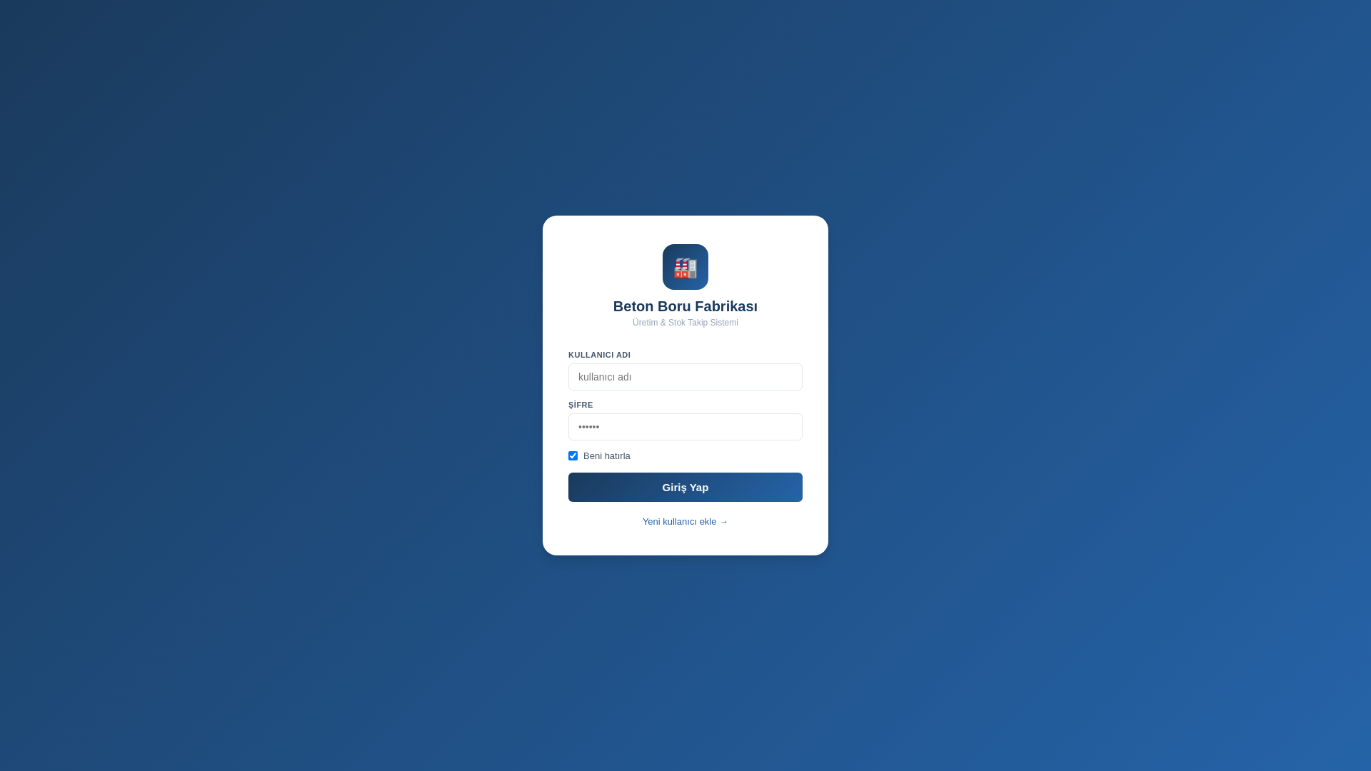 website screenshot of https://bbf-uretim-takip.pages.dev/