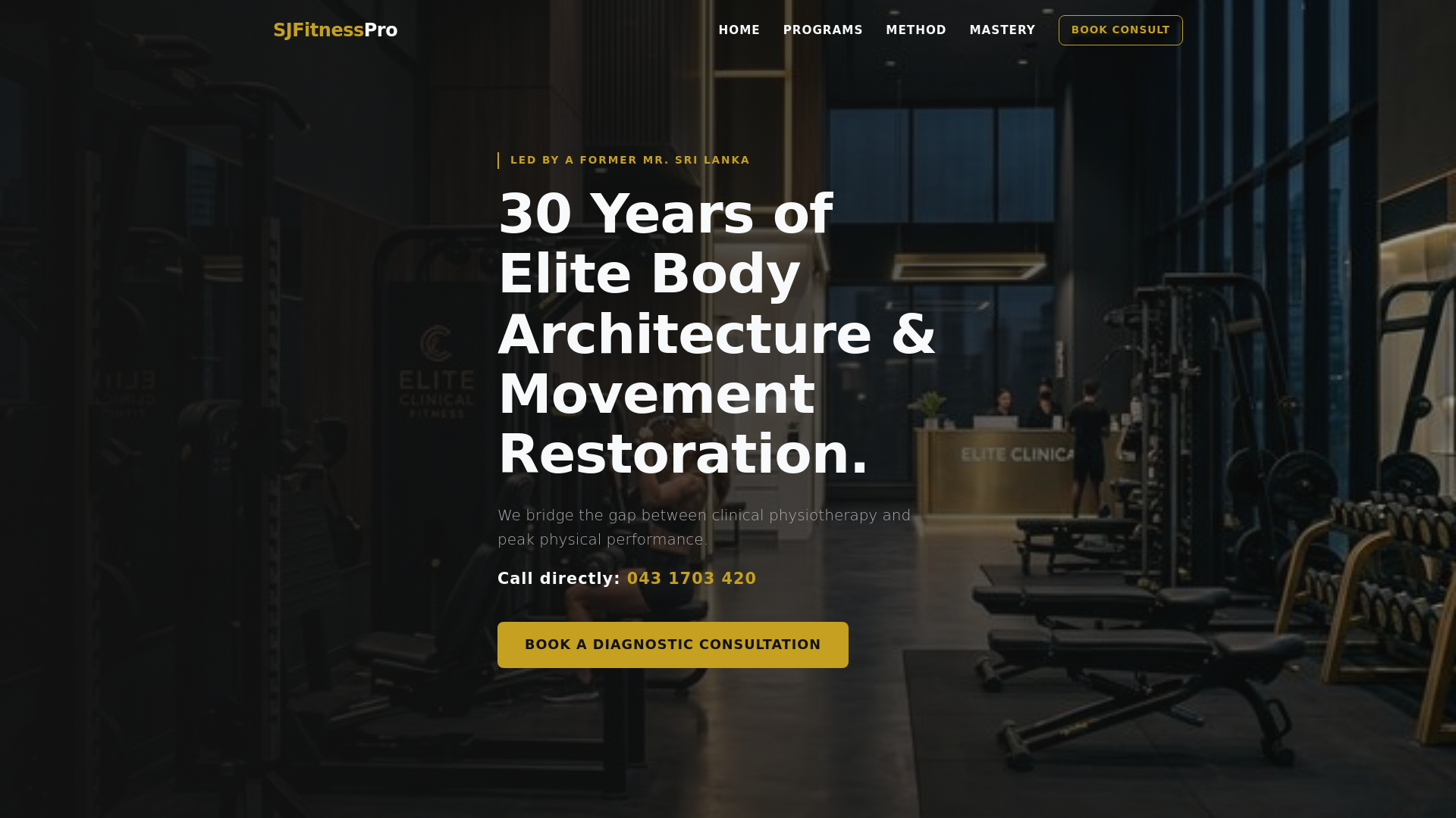 website screenshot of https://sjfitnesspro2.pages.dev/