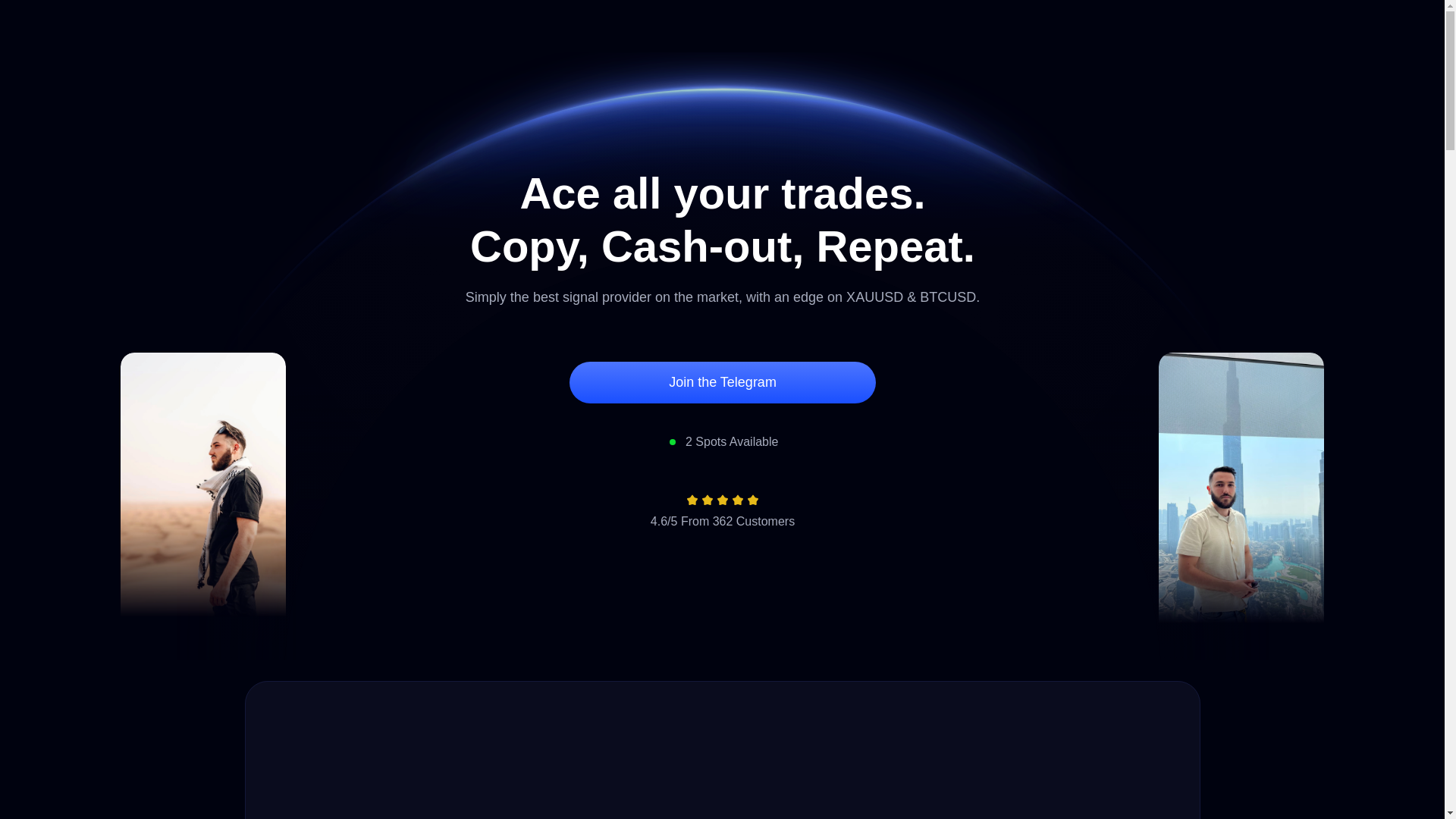 website screenshot of https://acetrades.eu/