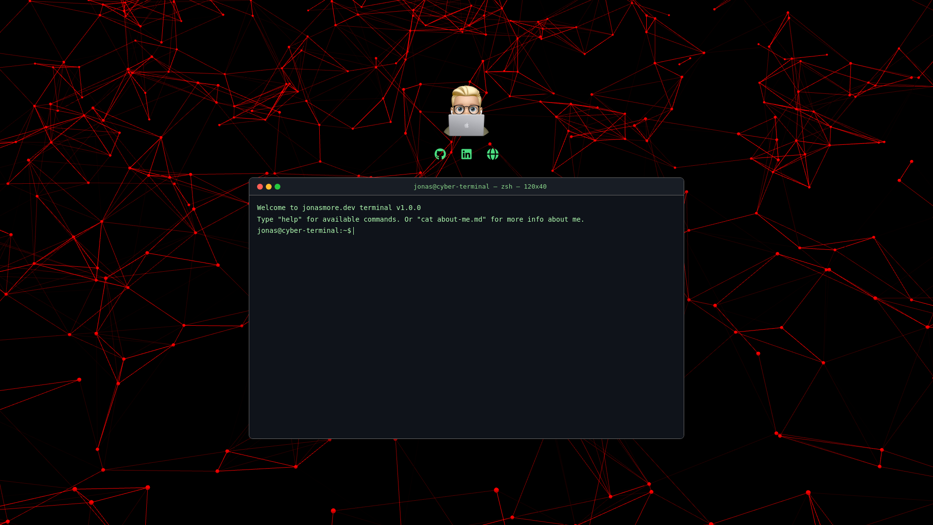 website screenshot of https://jonas-cyber-shell.pages.dev/