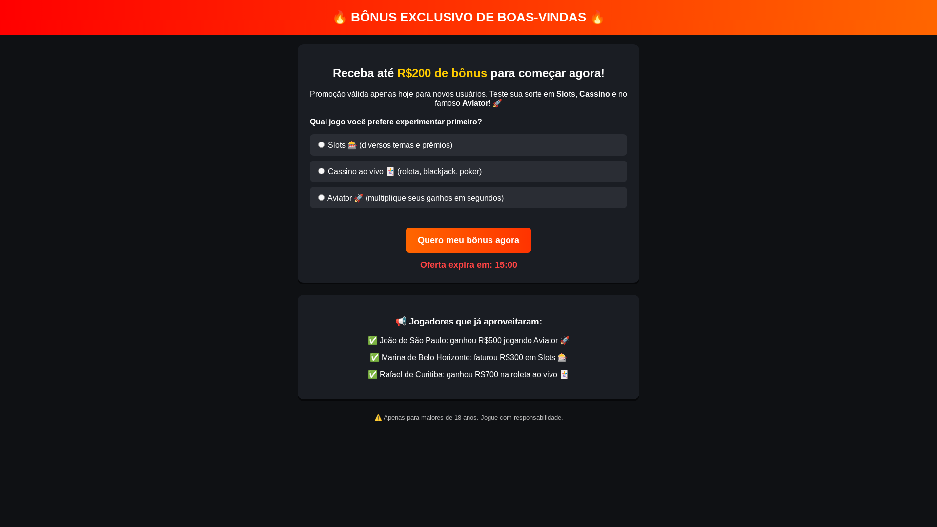 website screenshot of https://cassinoaviator.online/