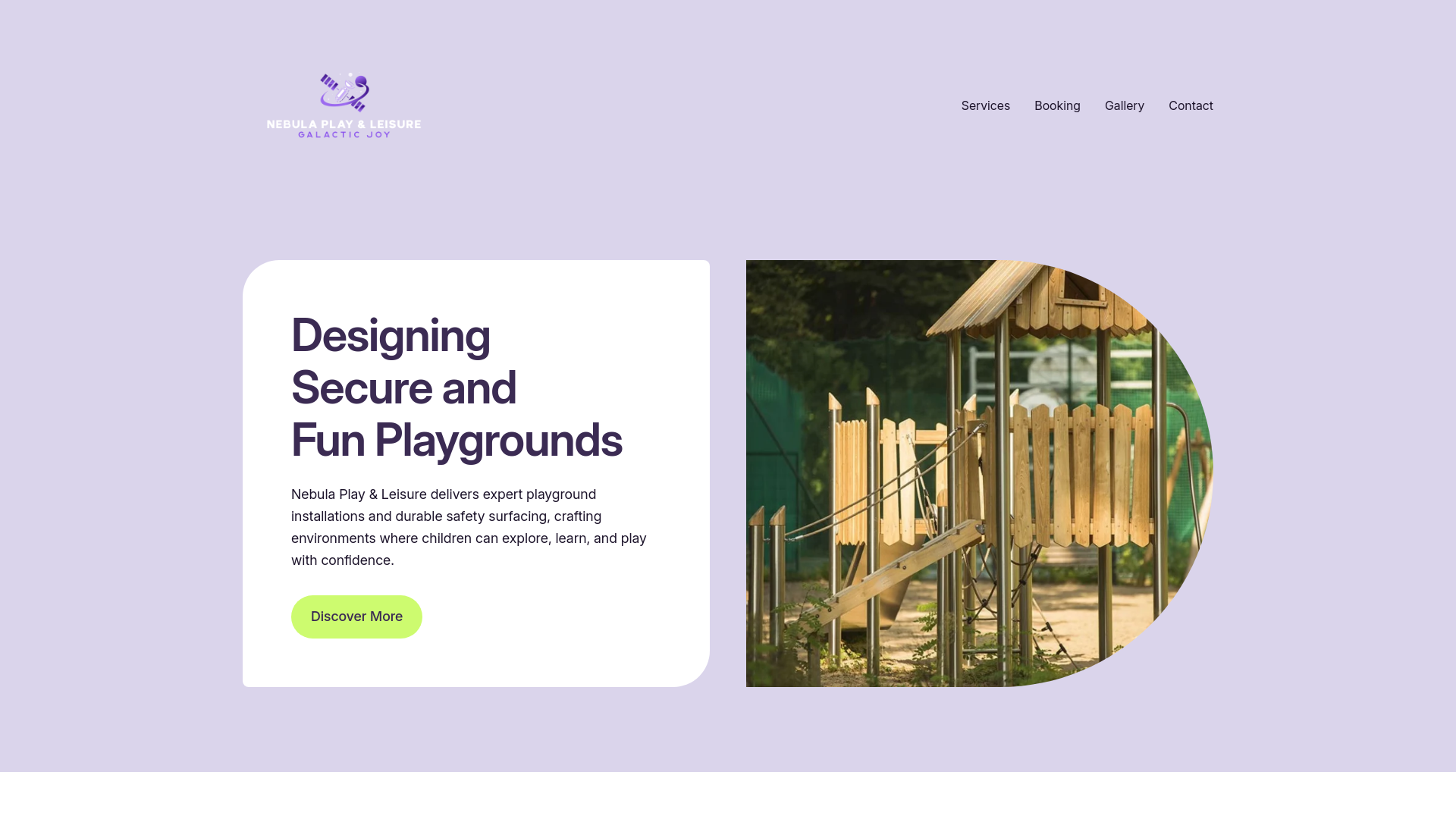 website screenshot of https://nebulaplay.co.uk/