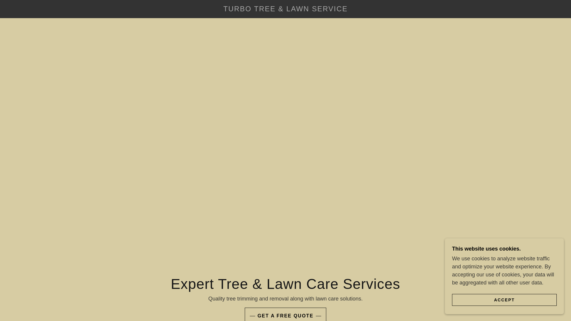 website screenshot of https://turbotree-lawn.com/