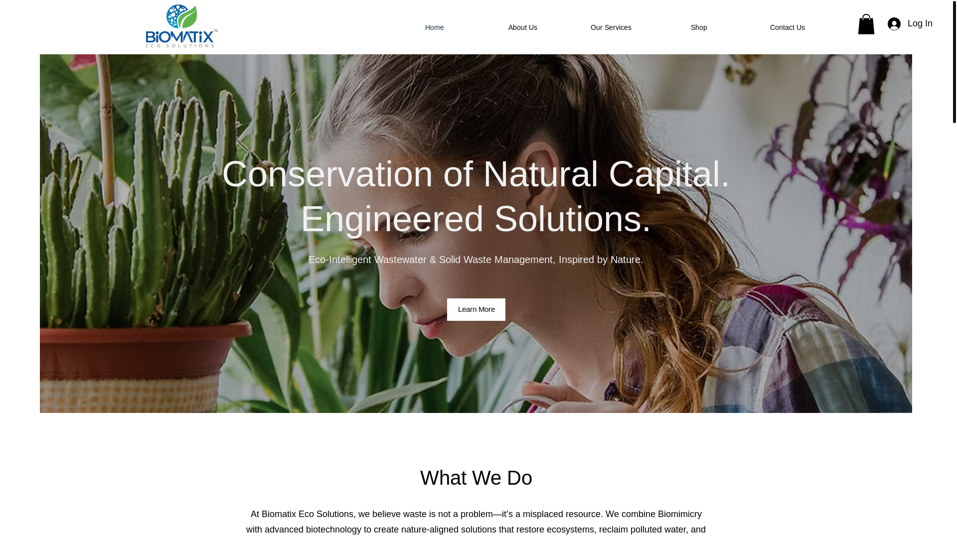 website screenshot of https://biomatix.net/