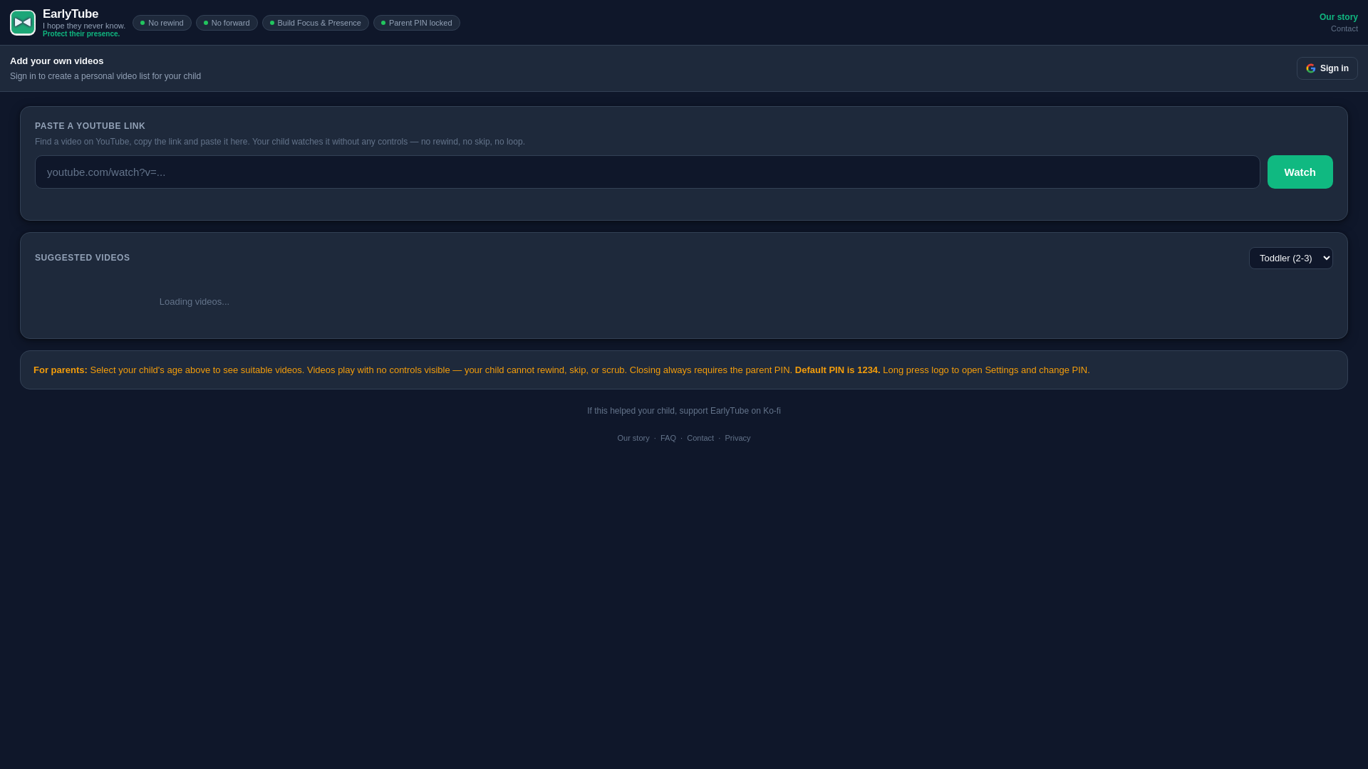 website screenshot of https://earlytube-github-io.pages.dev/