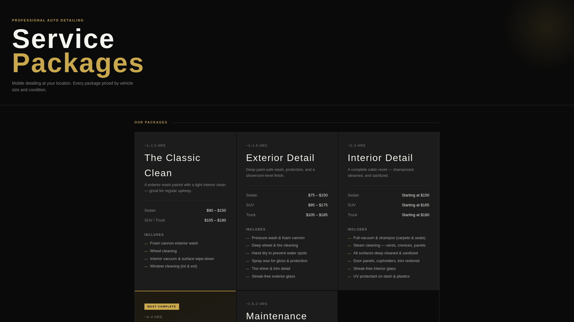 website screenshot of https://licoastdetailers.com/