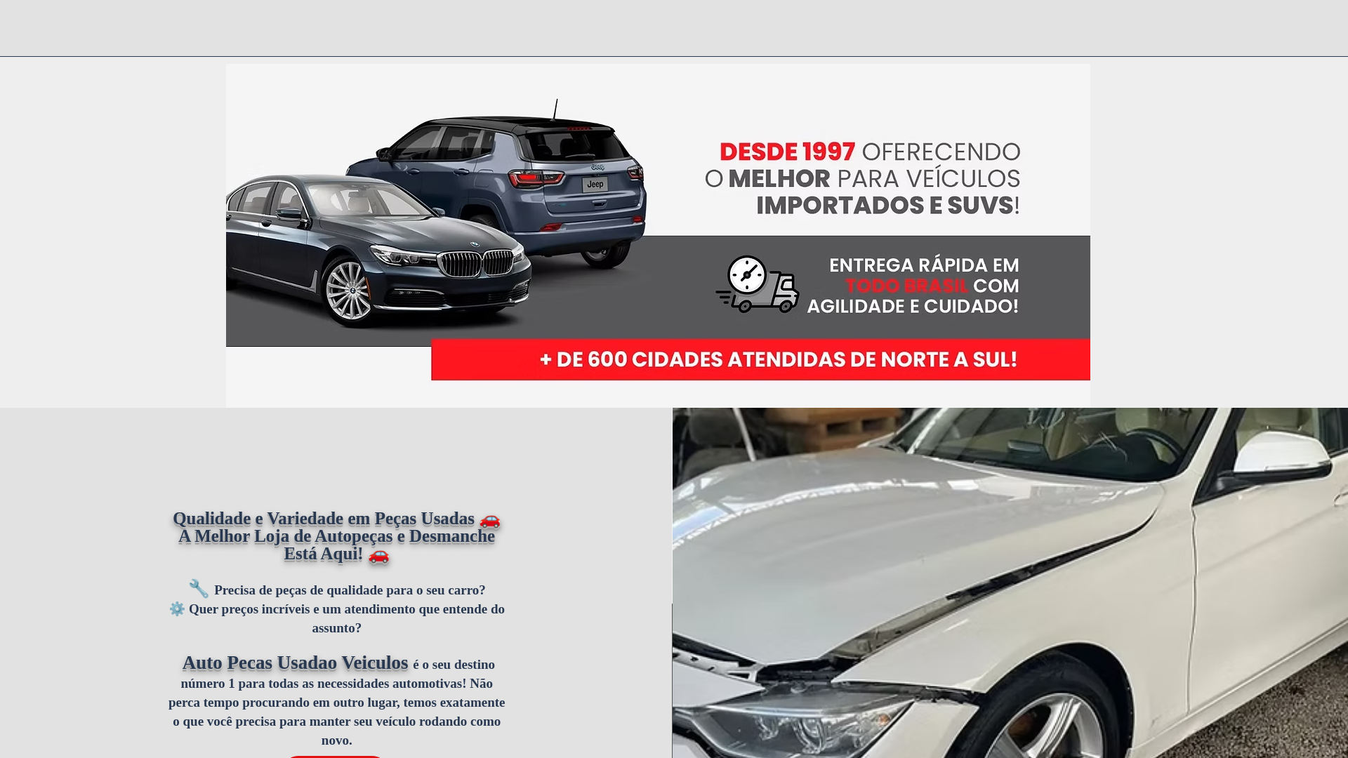 website screenshot of https://primeautopartsbr.com/