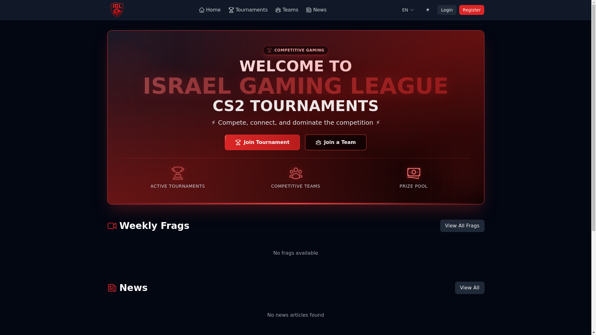 website screenshot of https://playigl.co.il/