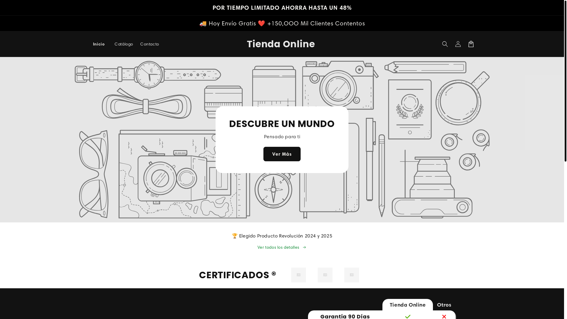 website screenshot of https://tuventapremium.com/